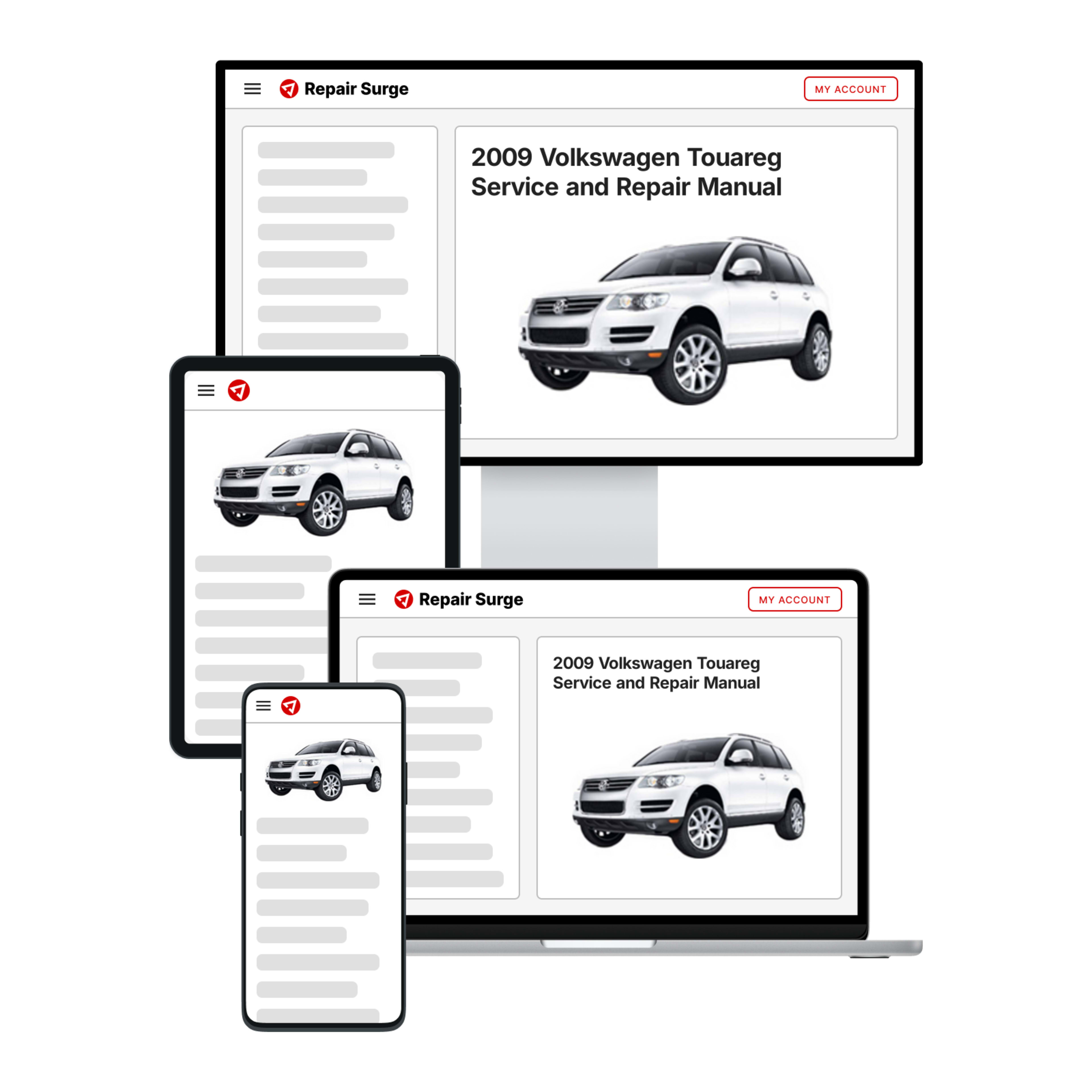 2009 Volkswagen Touareg service and repair manual hero image