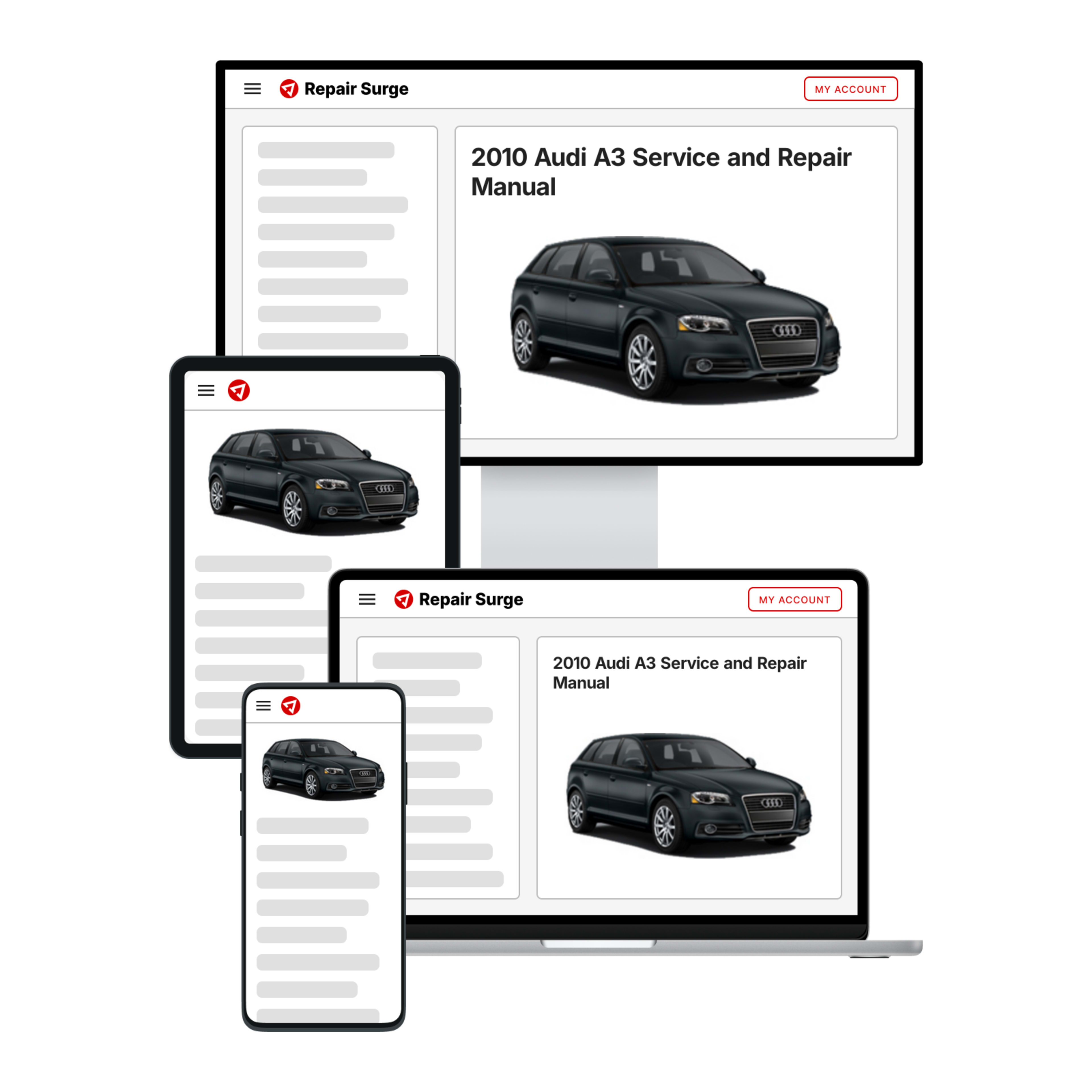 2010 Audi A3 service and repair manual hero image