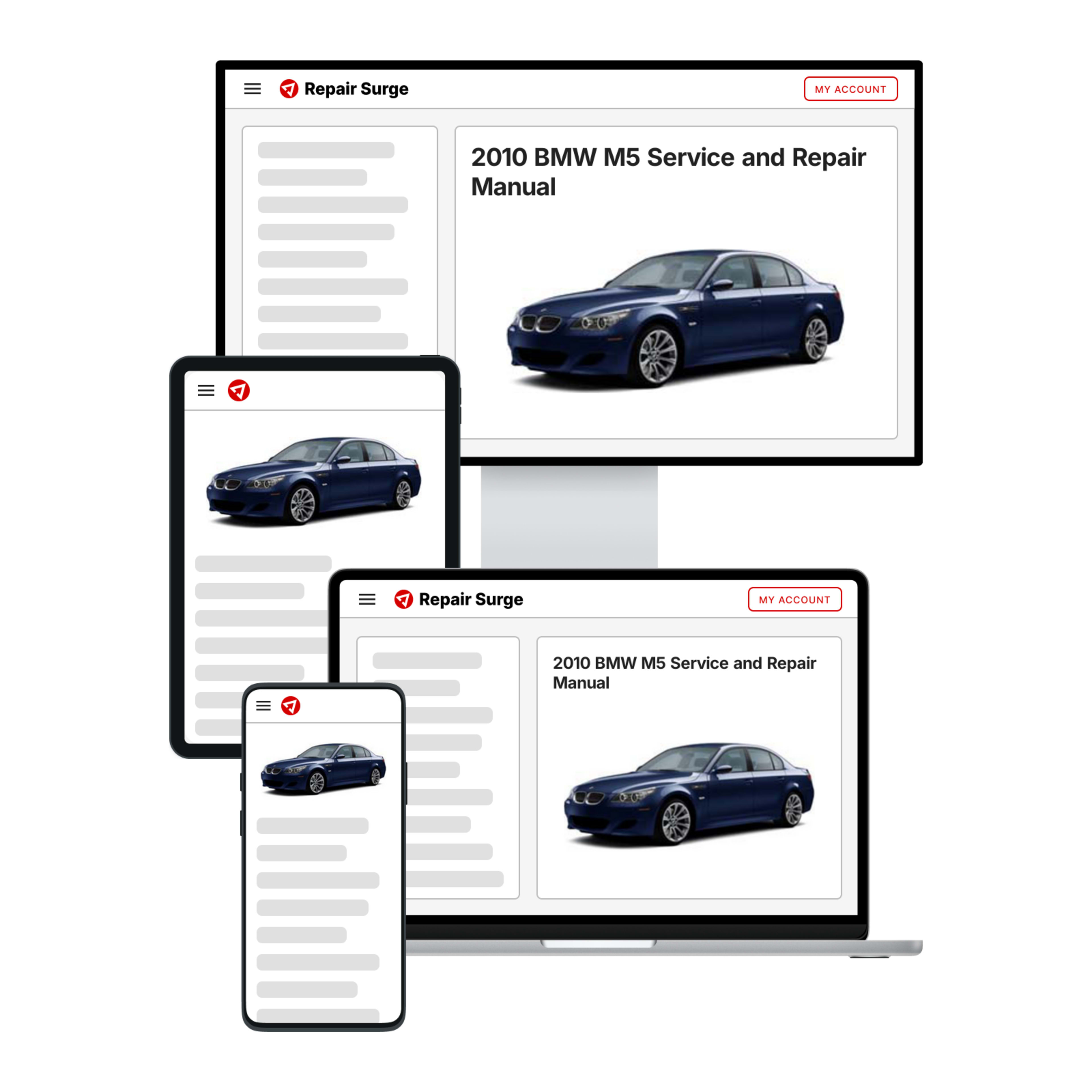 2010 BMW M5 service and repair manual hero image