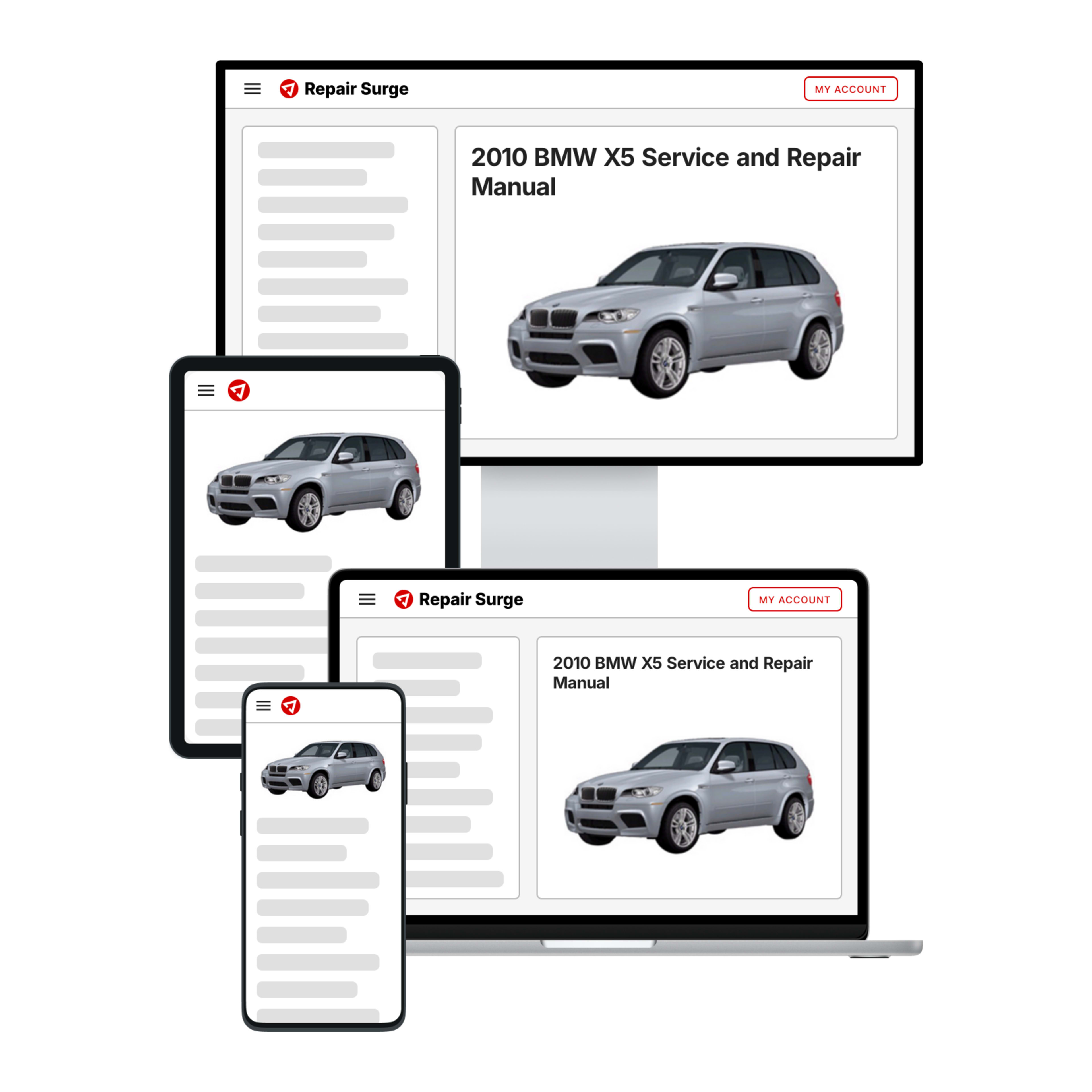 2010 BMW X5 service and repair manual hero image