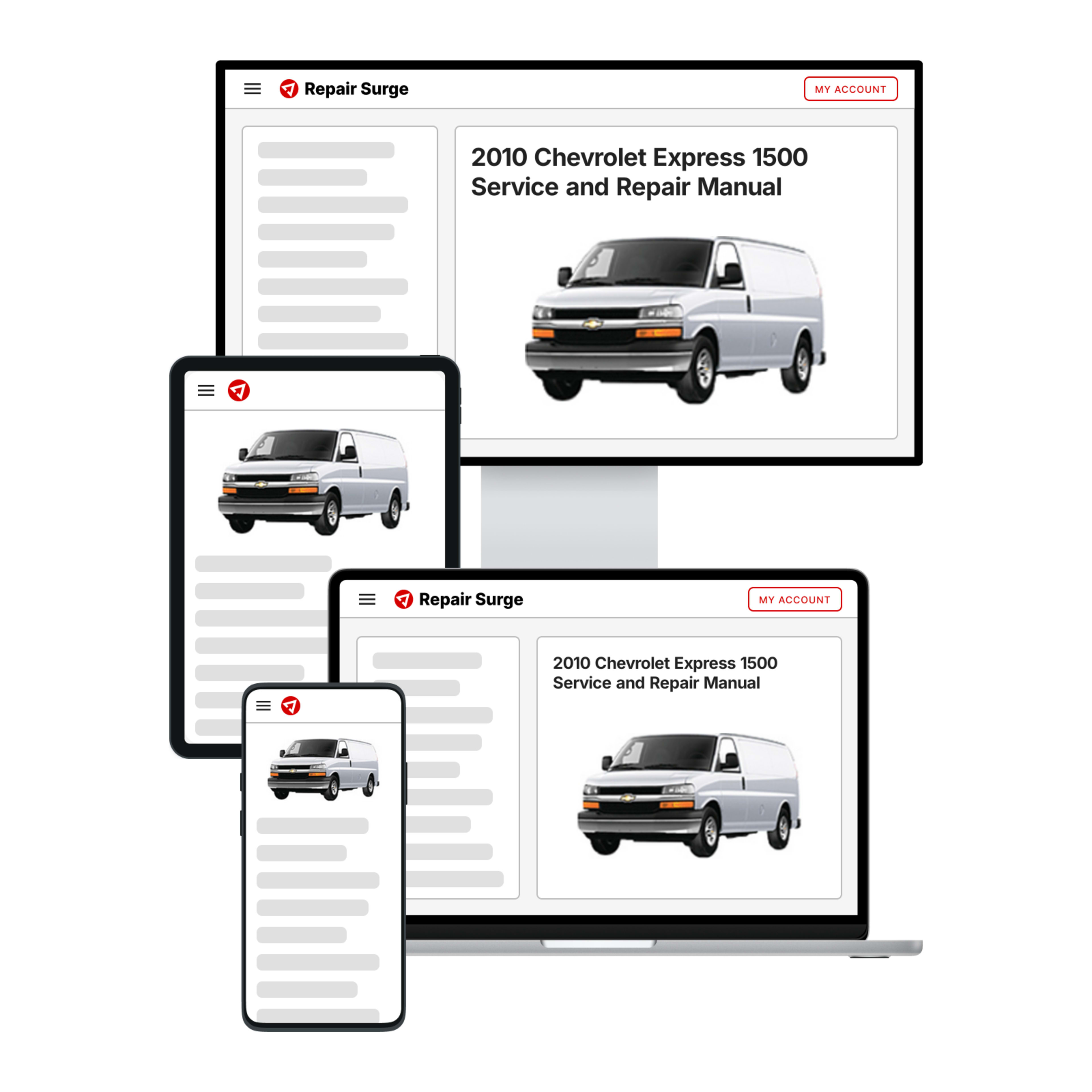 2010 Chevrolet Express 1500 service and repair manual hero image