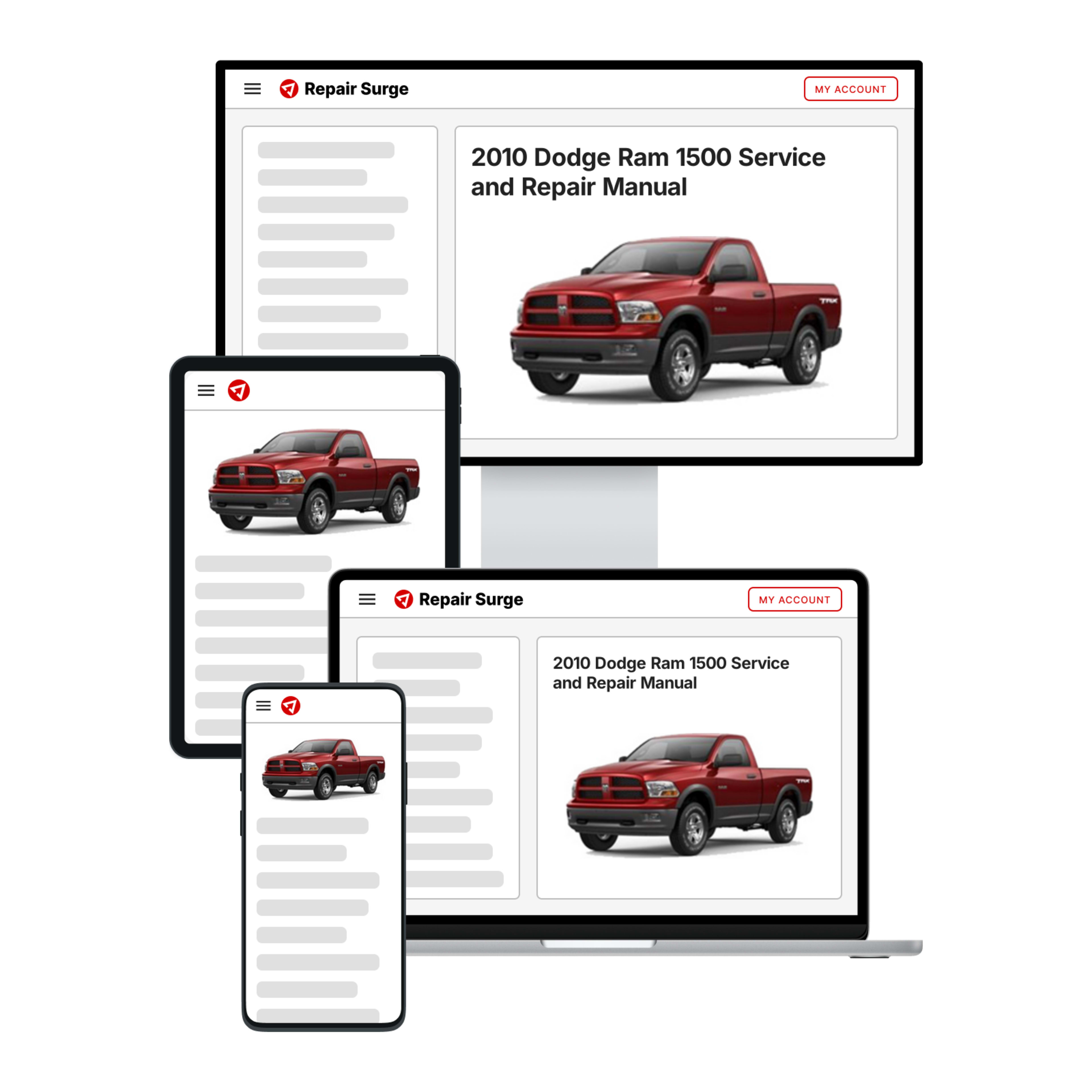 2010 Dodge Ram 1500 service and repair manual hero image