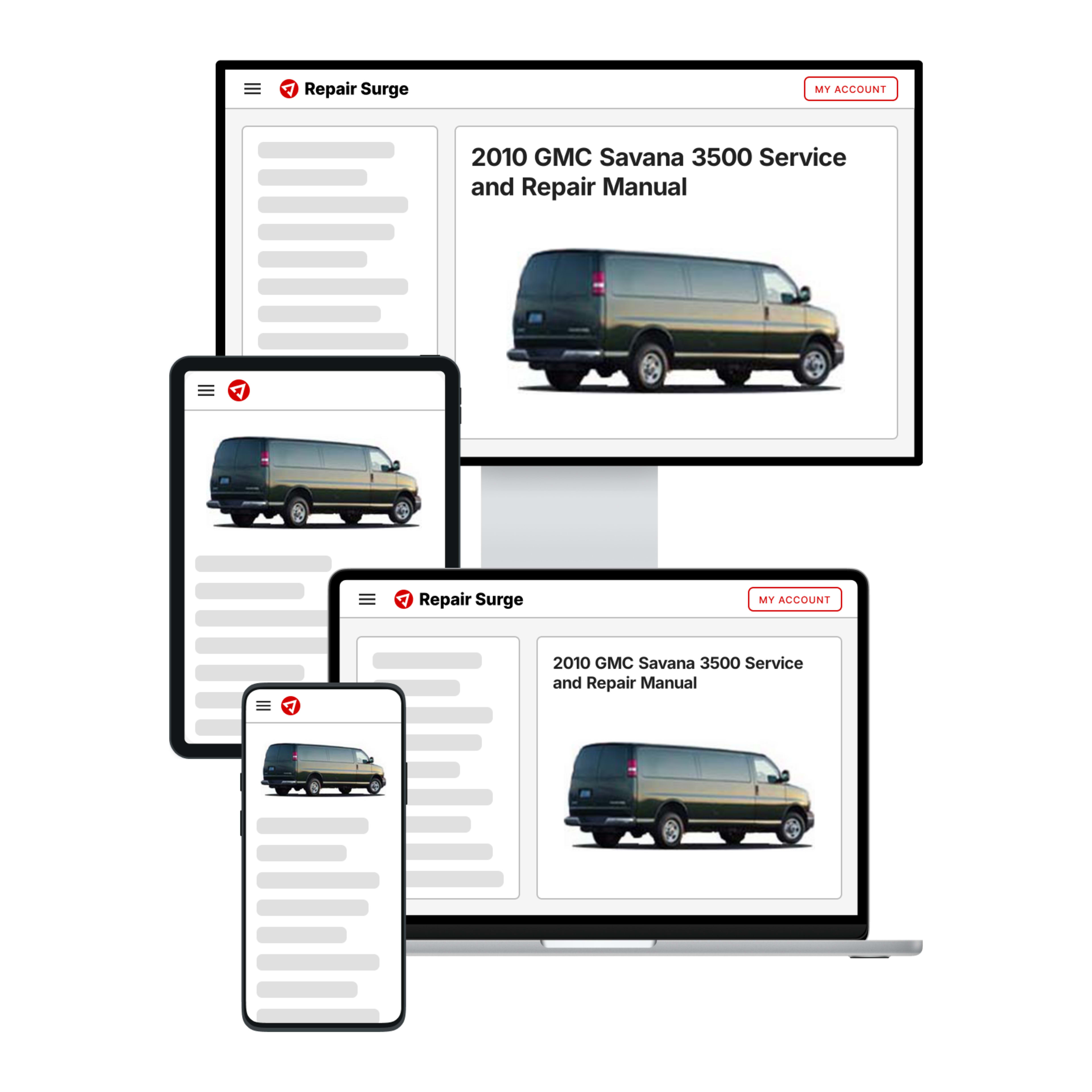 2010 GMC Savana 3500 service and repair manual hero image
