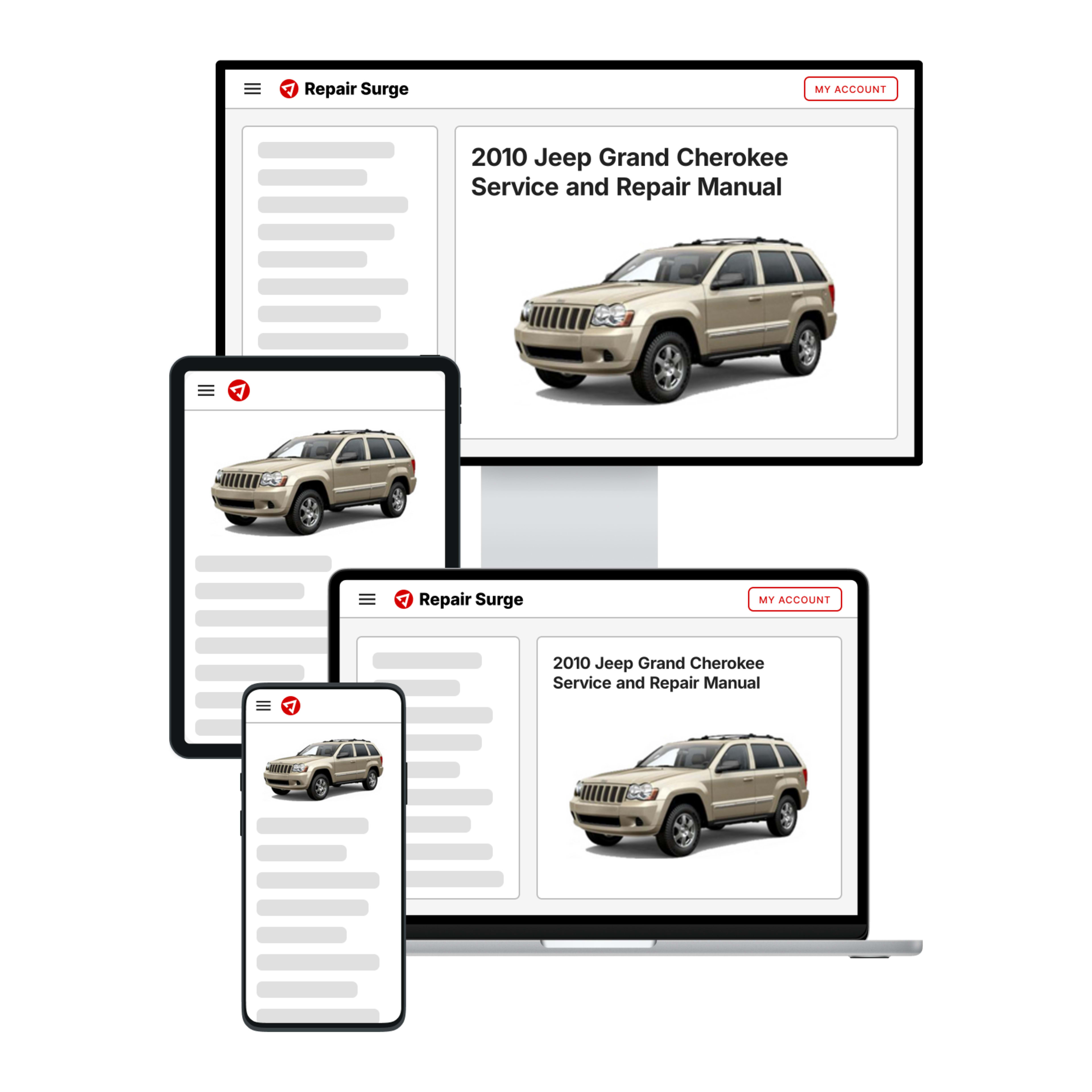 2010 Jeep Grand Cherokee service and repair manual hero image