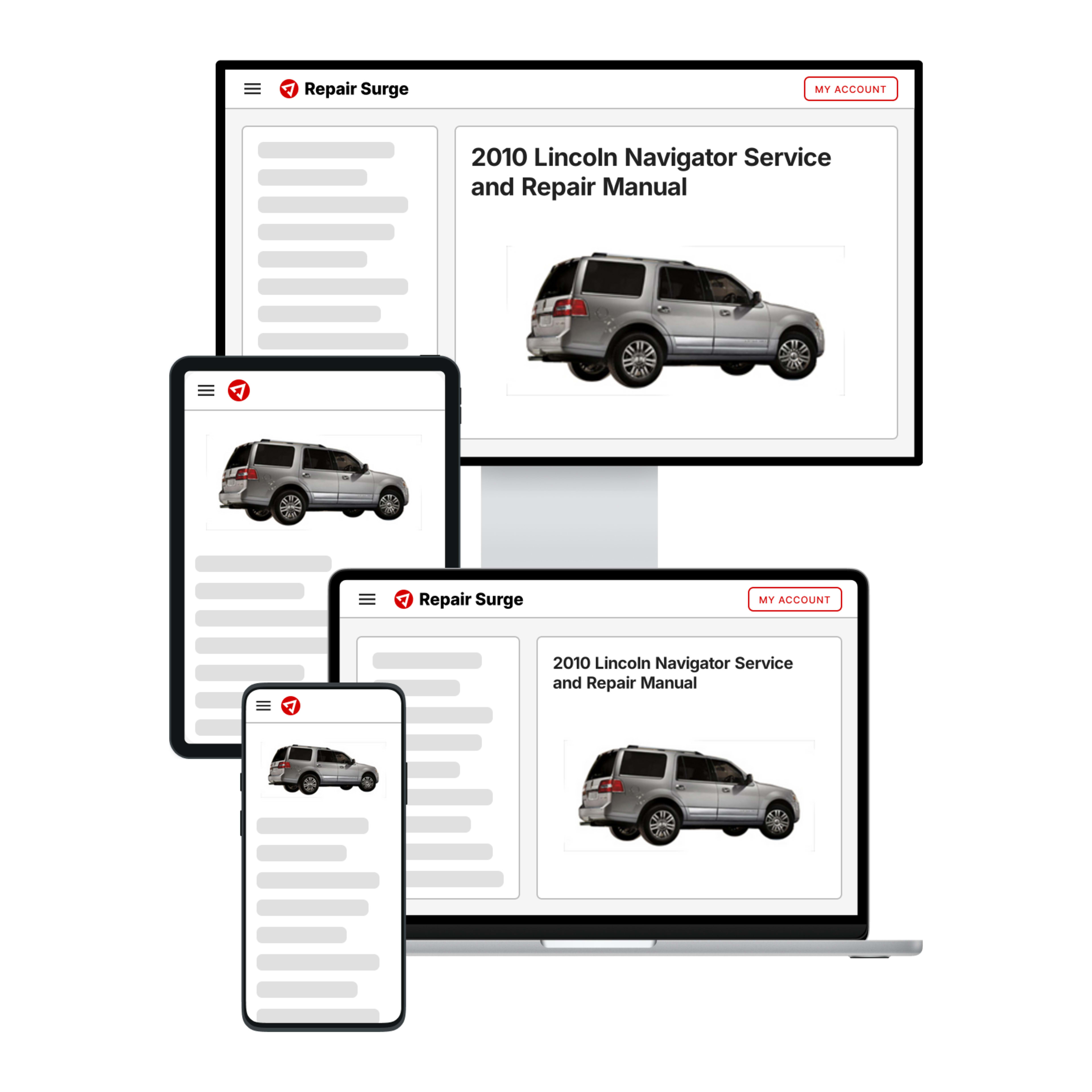 2010 Lincoln Navigator service and repair manual hero image