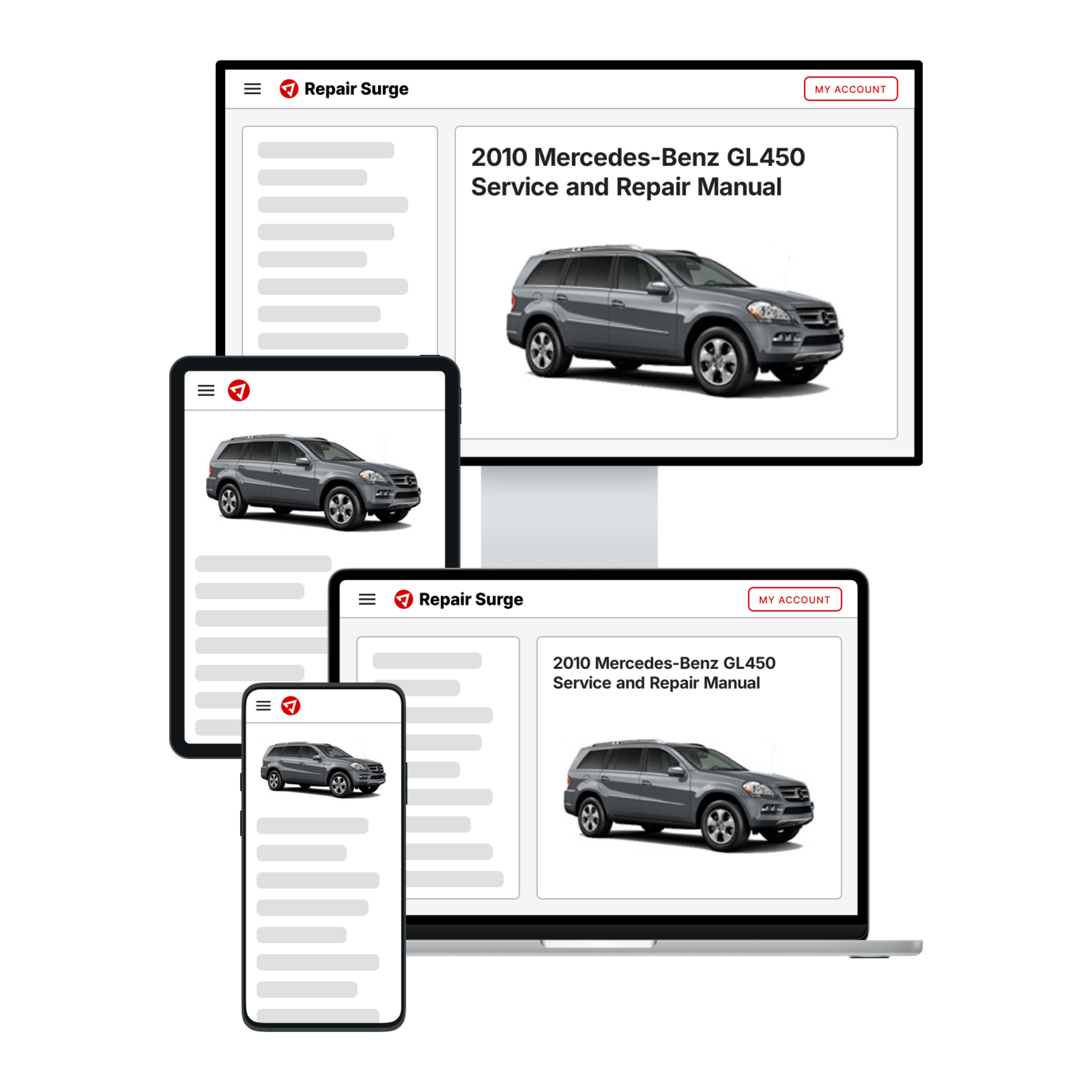 2010 Mercedes-Benz GL450 service and repair manual hero image