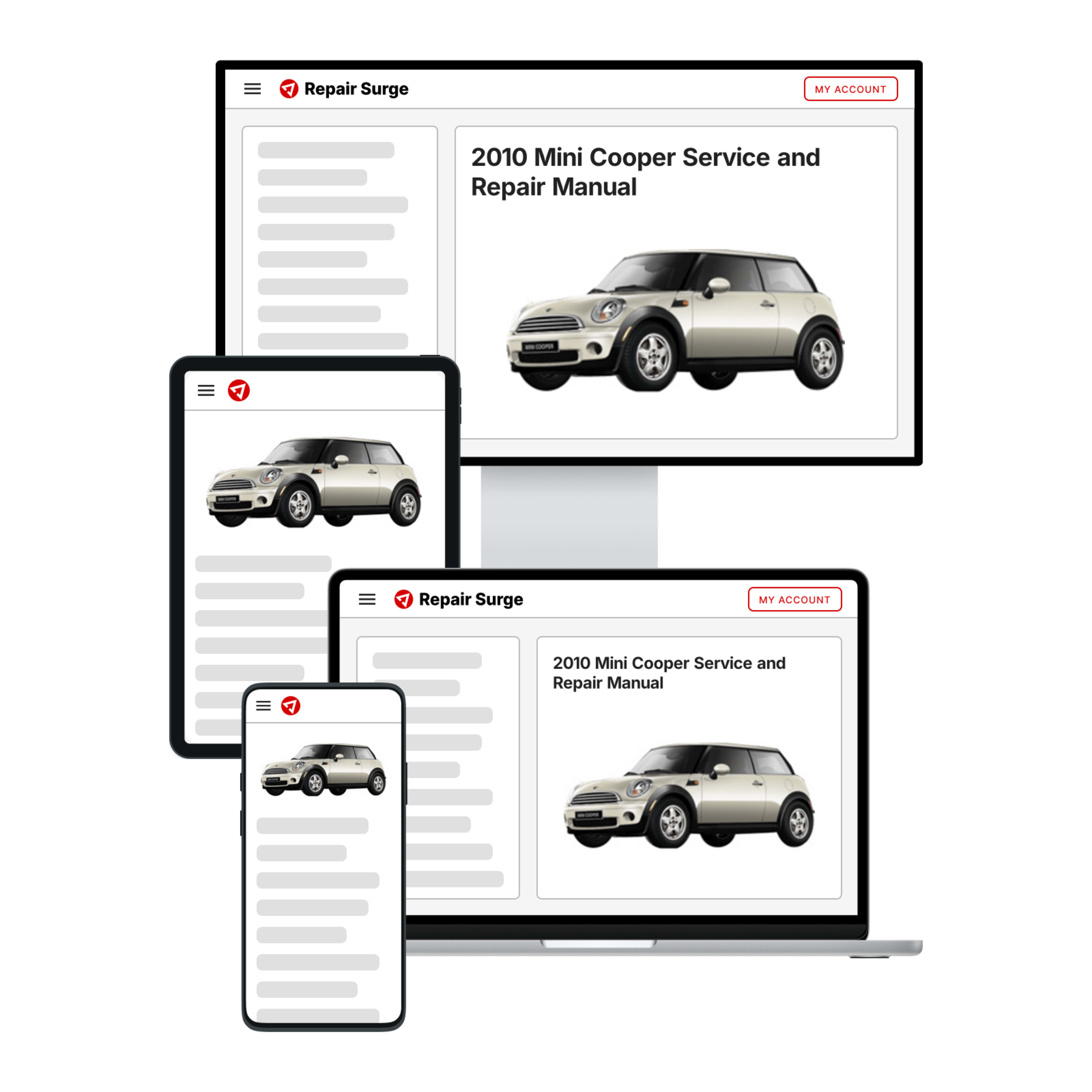 2010 Mini Cooper service and repair manual hero image
