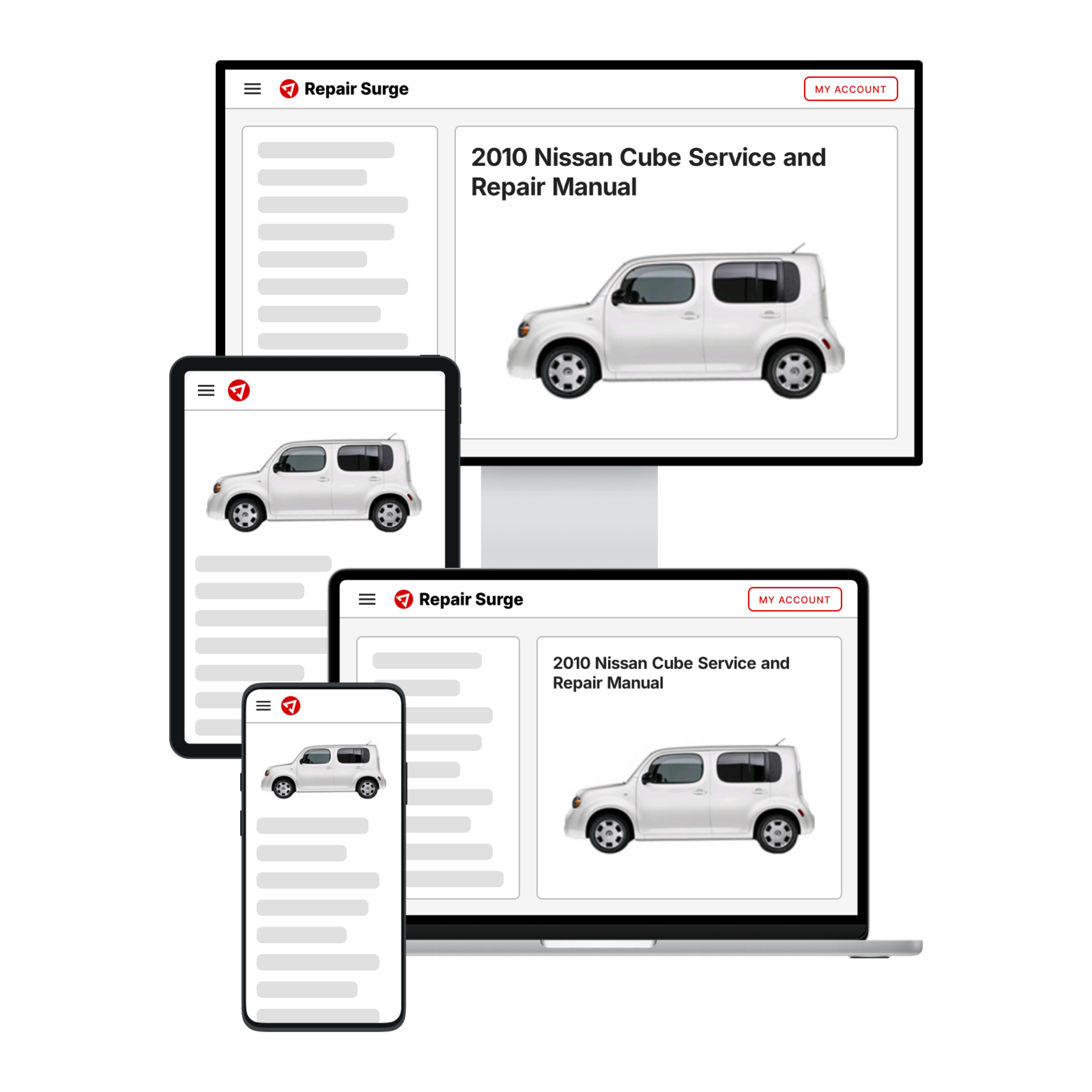 2010 Nissan Cube service and repair manual hero image