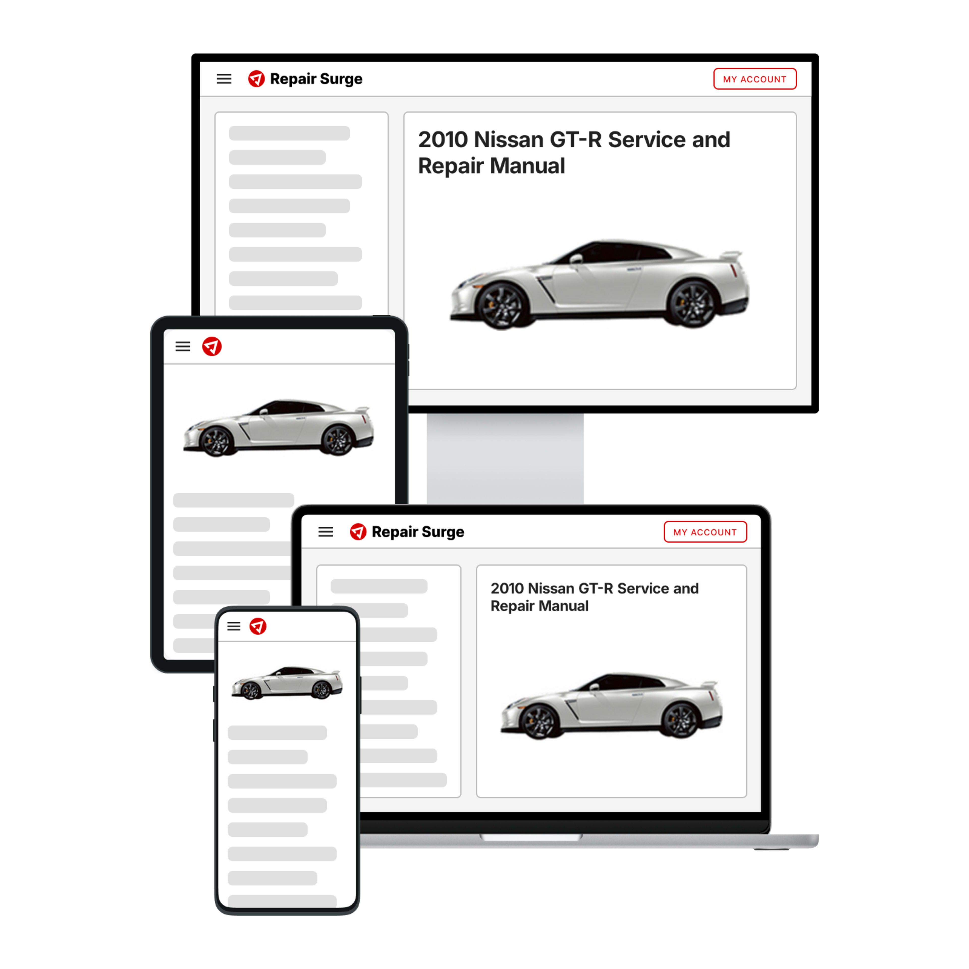 2010 Nissan GT-R service and repair manual hero image
