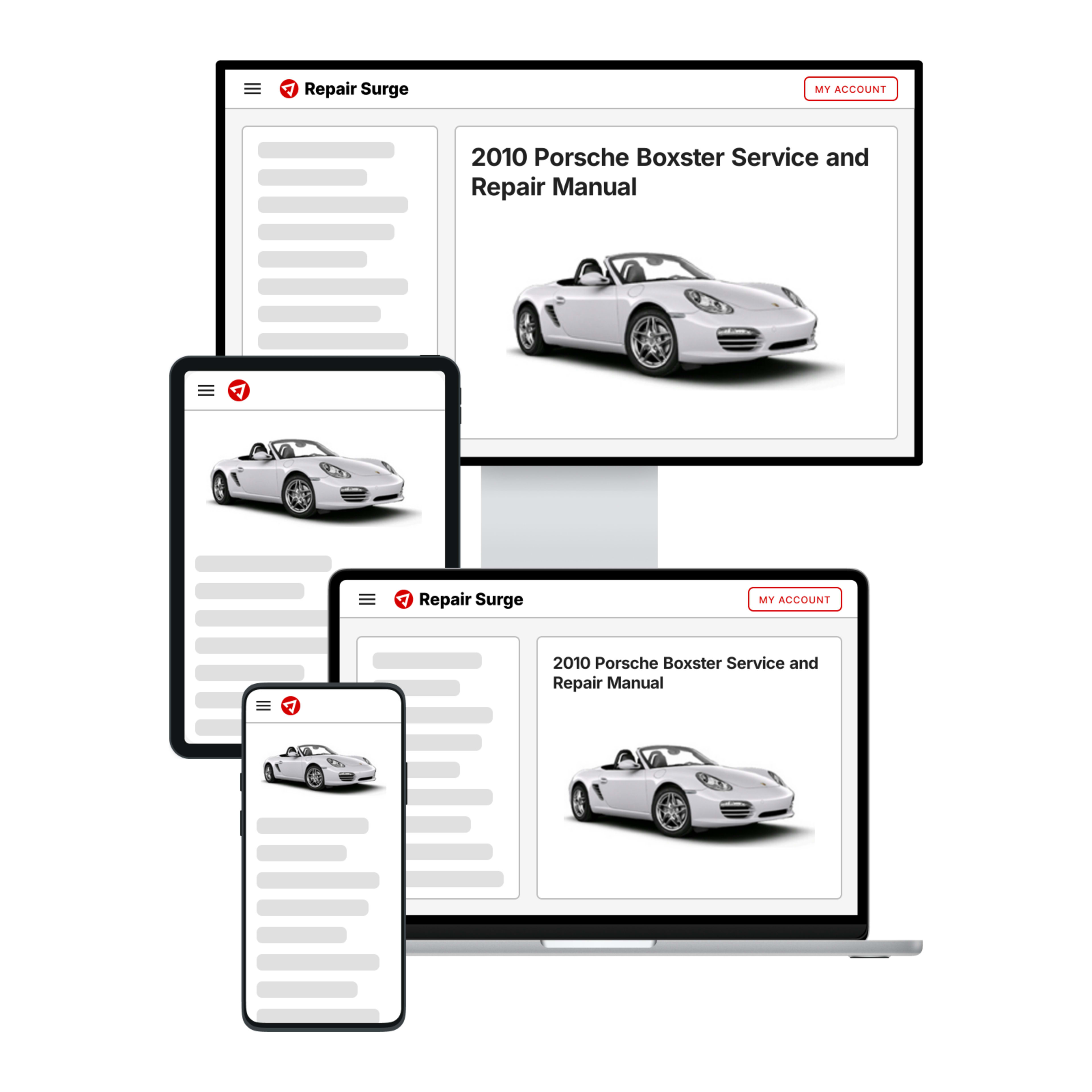 2010 Porsche Boxster service and repair manual hero image