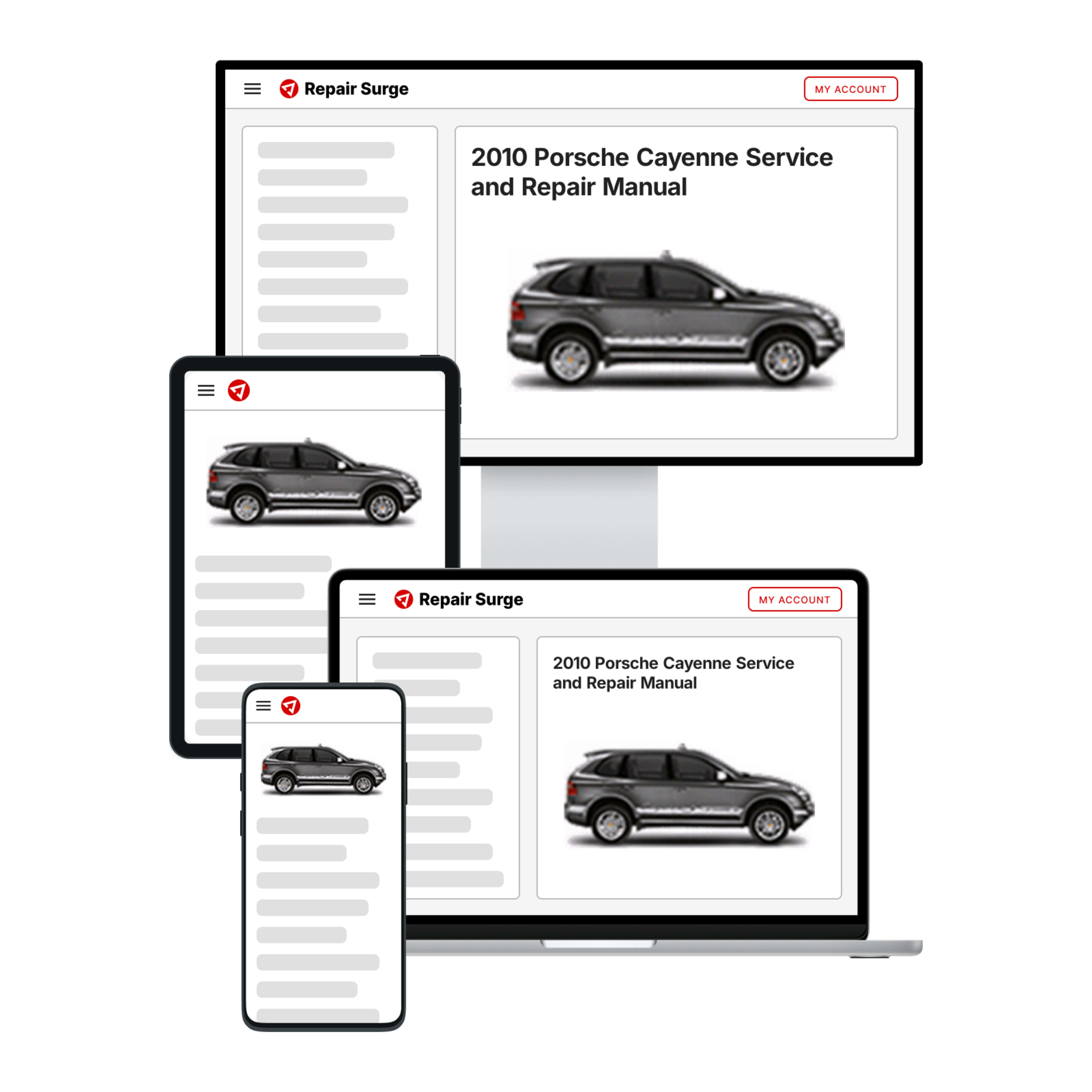 2010 Porsche Cayenne service and repair manual hero image