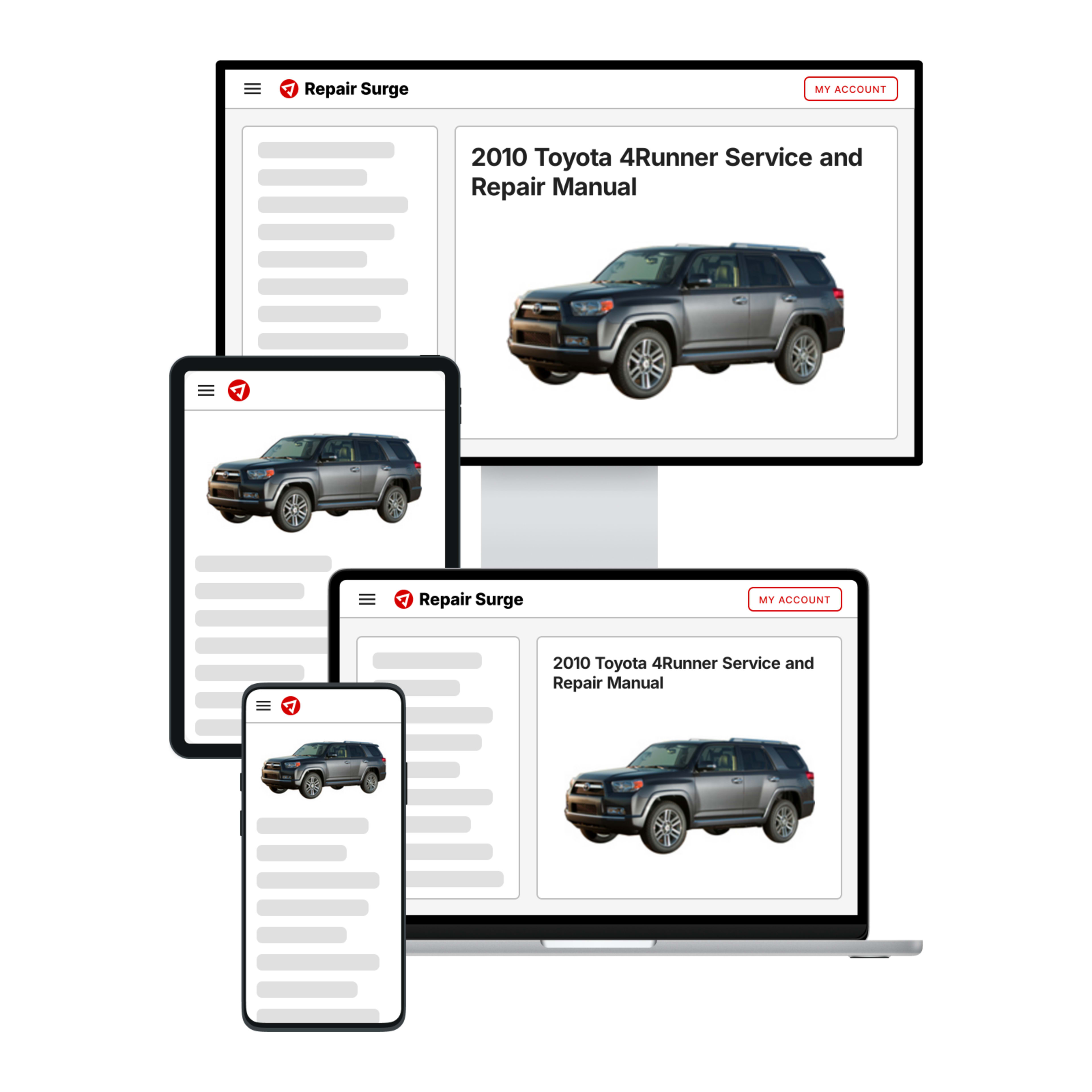 2010 Toyota 4Runner service and repair manual hero image