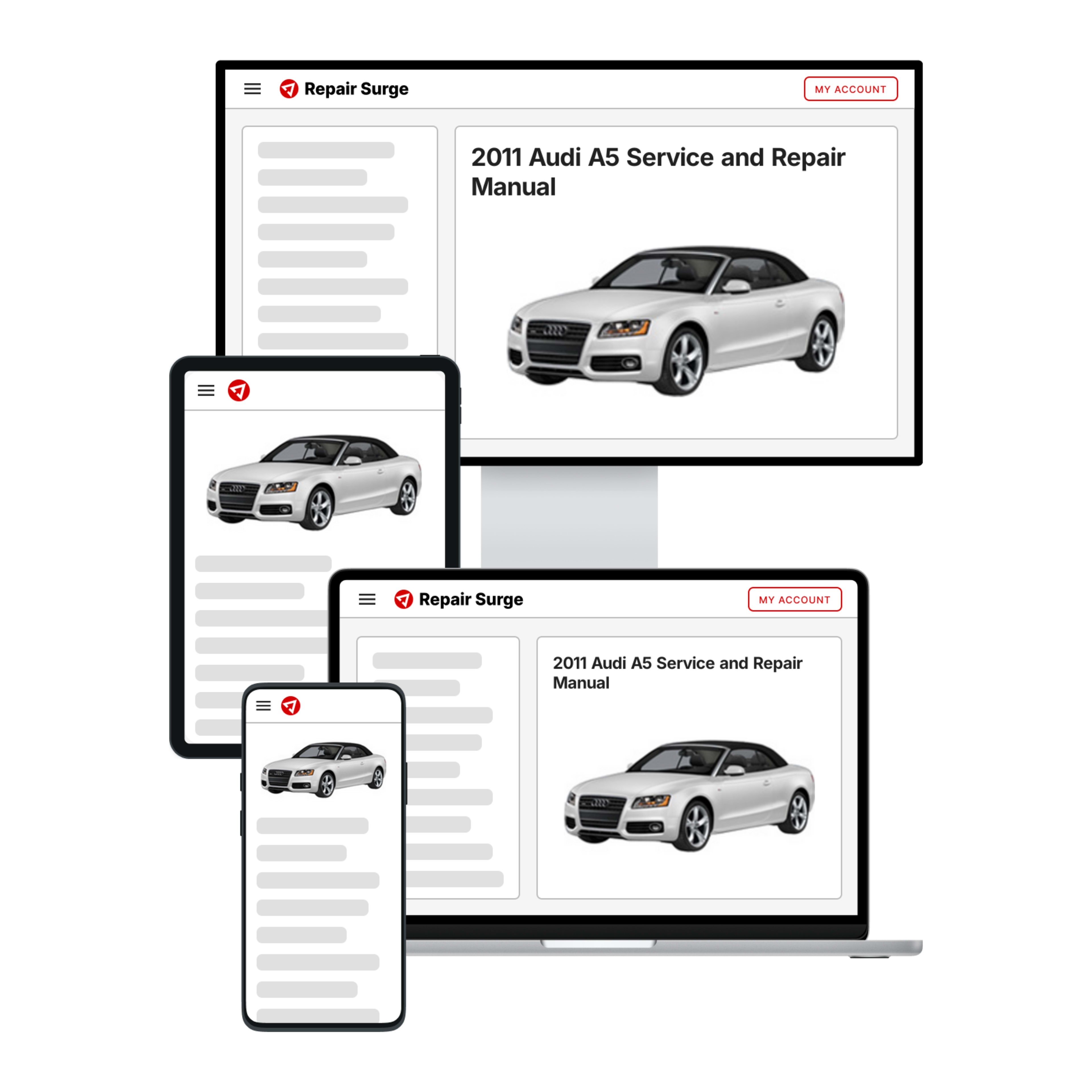 2011 Audi A5 service and repair manual hero image