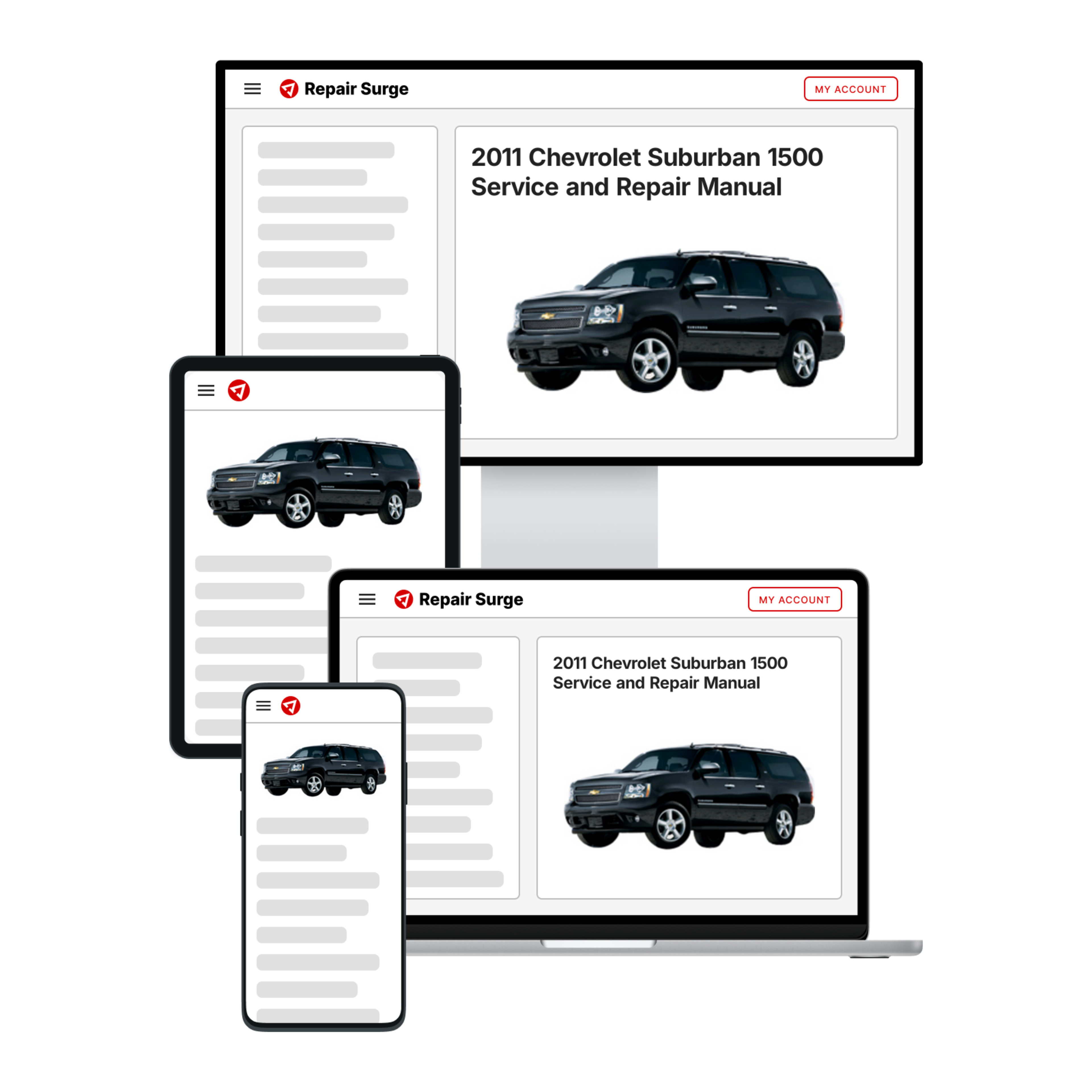 2011 Chevrolet Suburban 1500 service and repair manual hero image