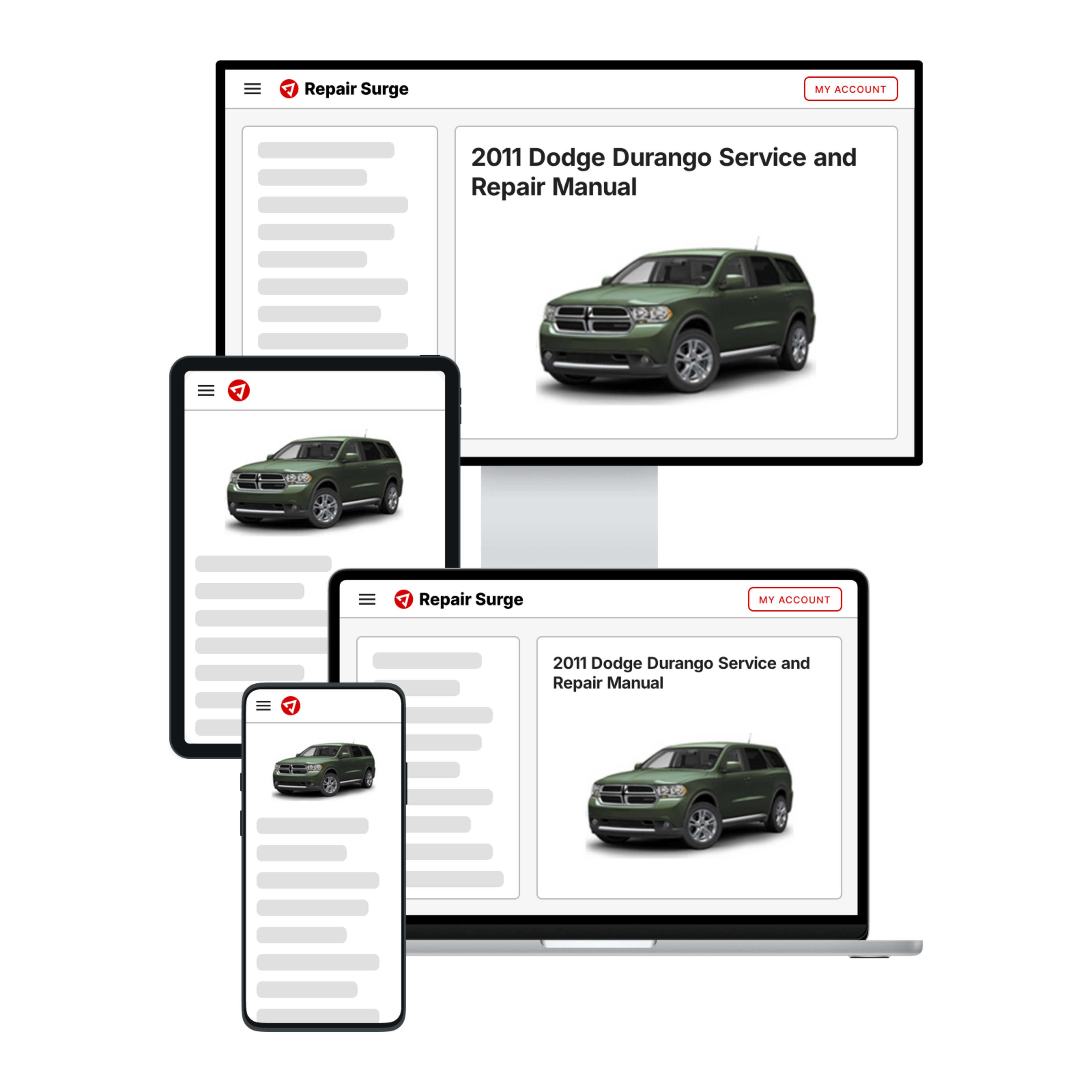 2011 Dodge Durango service and repair manual hero image
