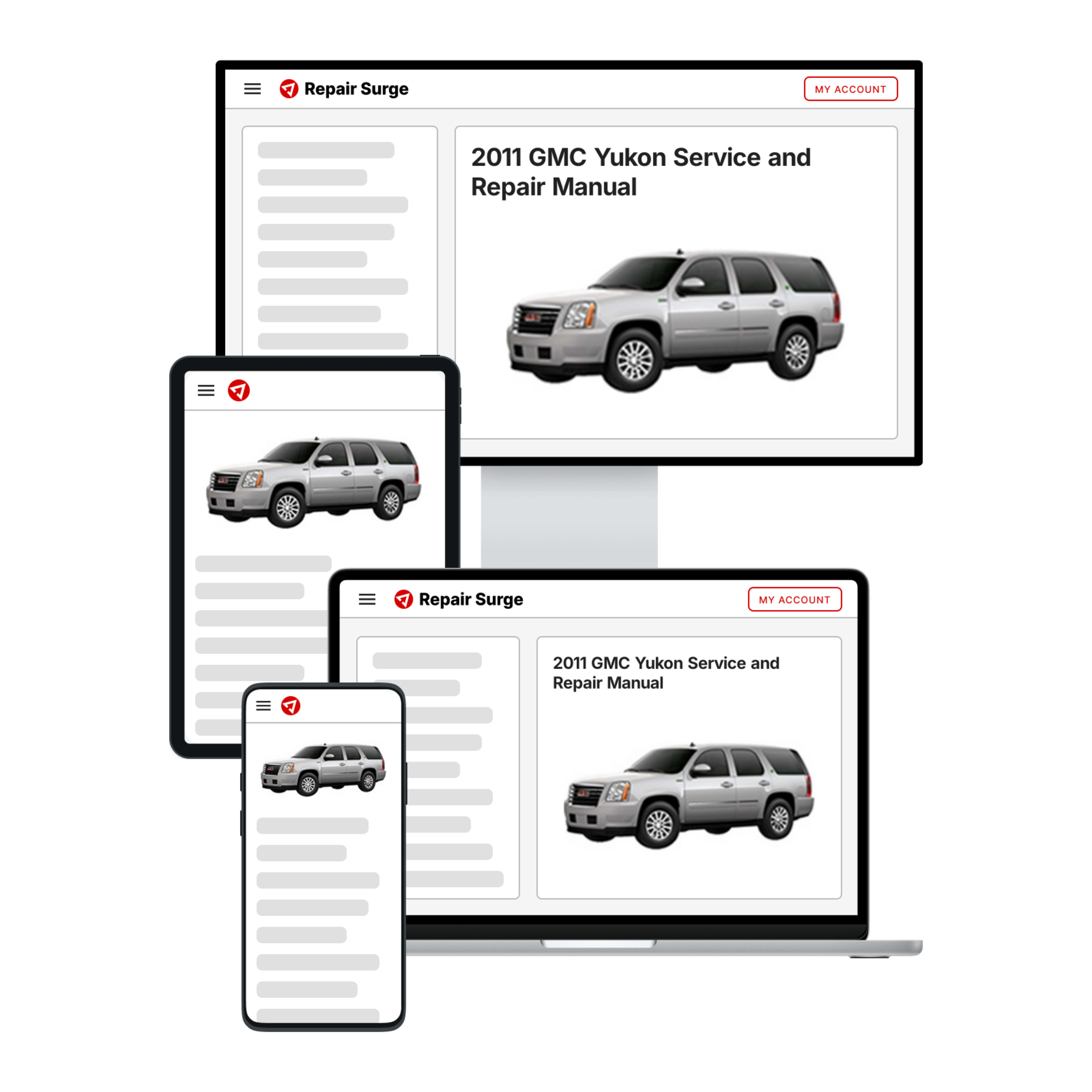 2011 GMC Yukon service and repair manual hero image