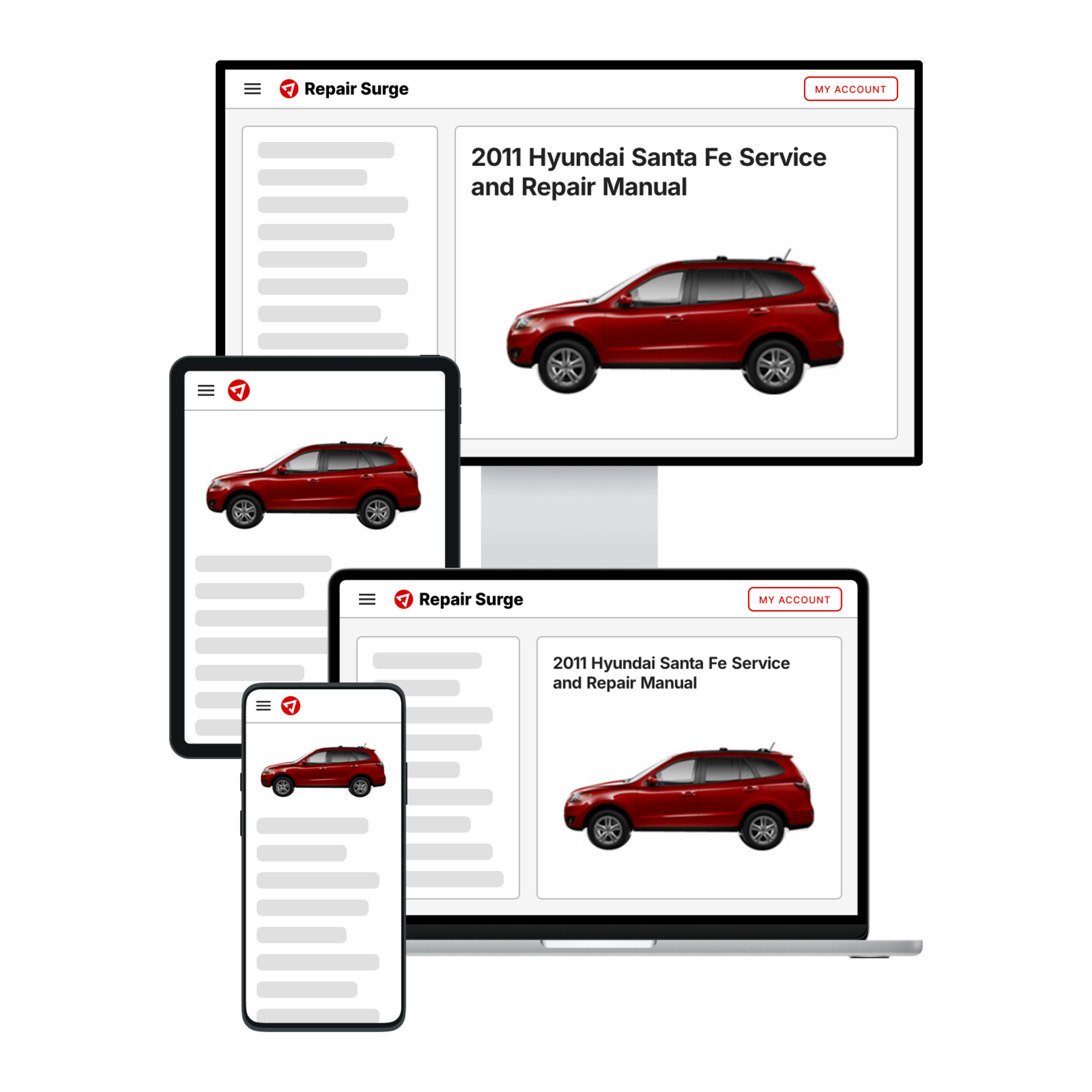 2011 Hyundai Santa Fe service and repair manual hero image