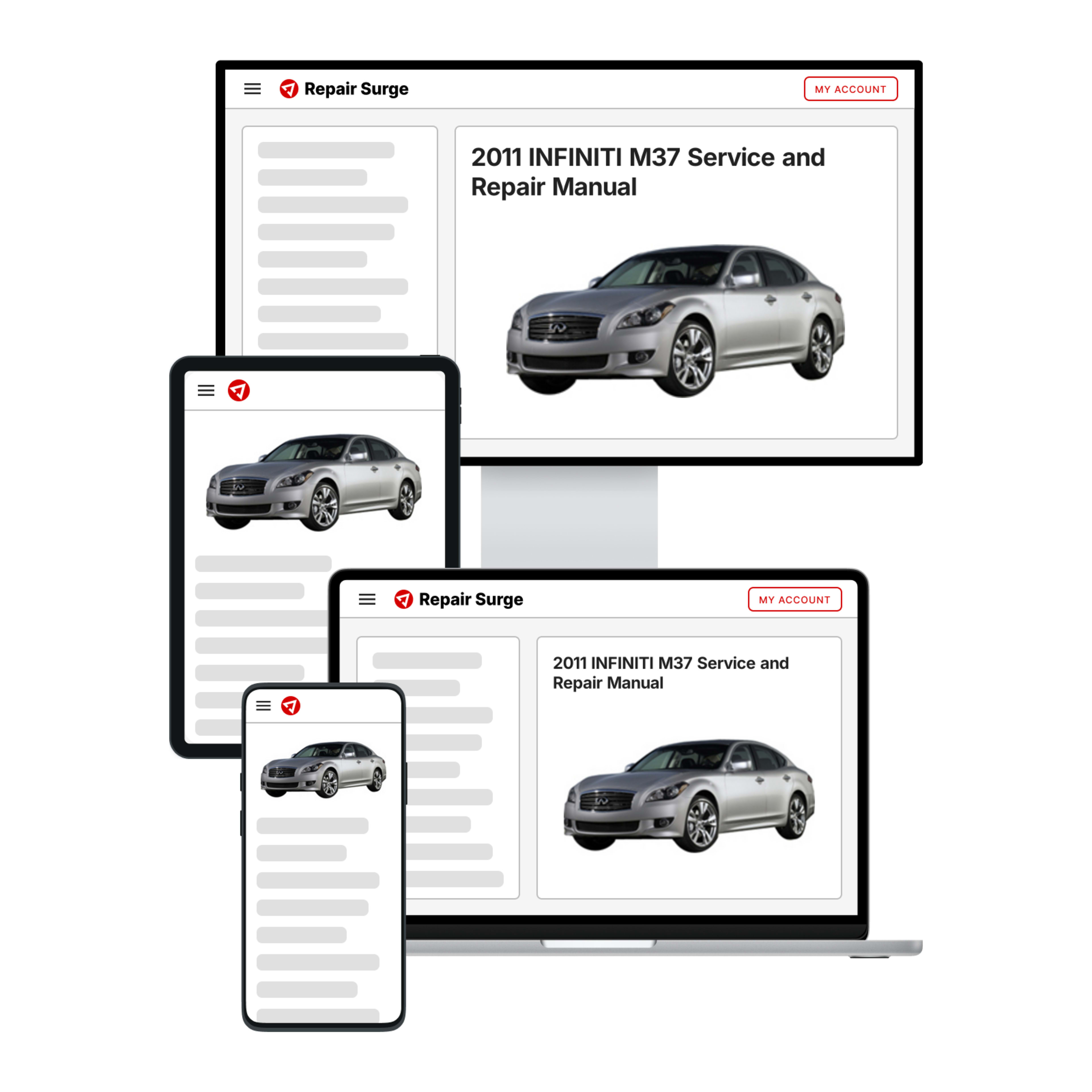 2011 INFINITI M37 service and repair manual hero image