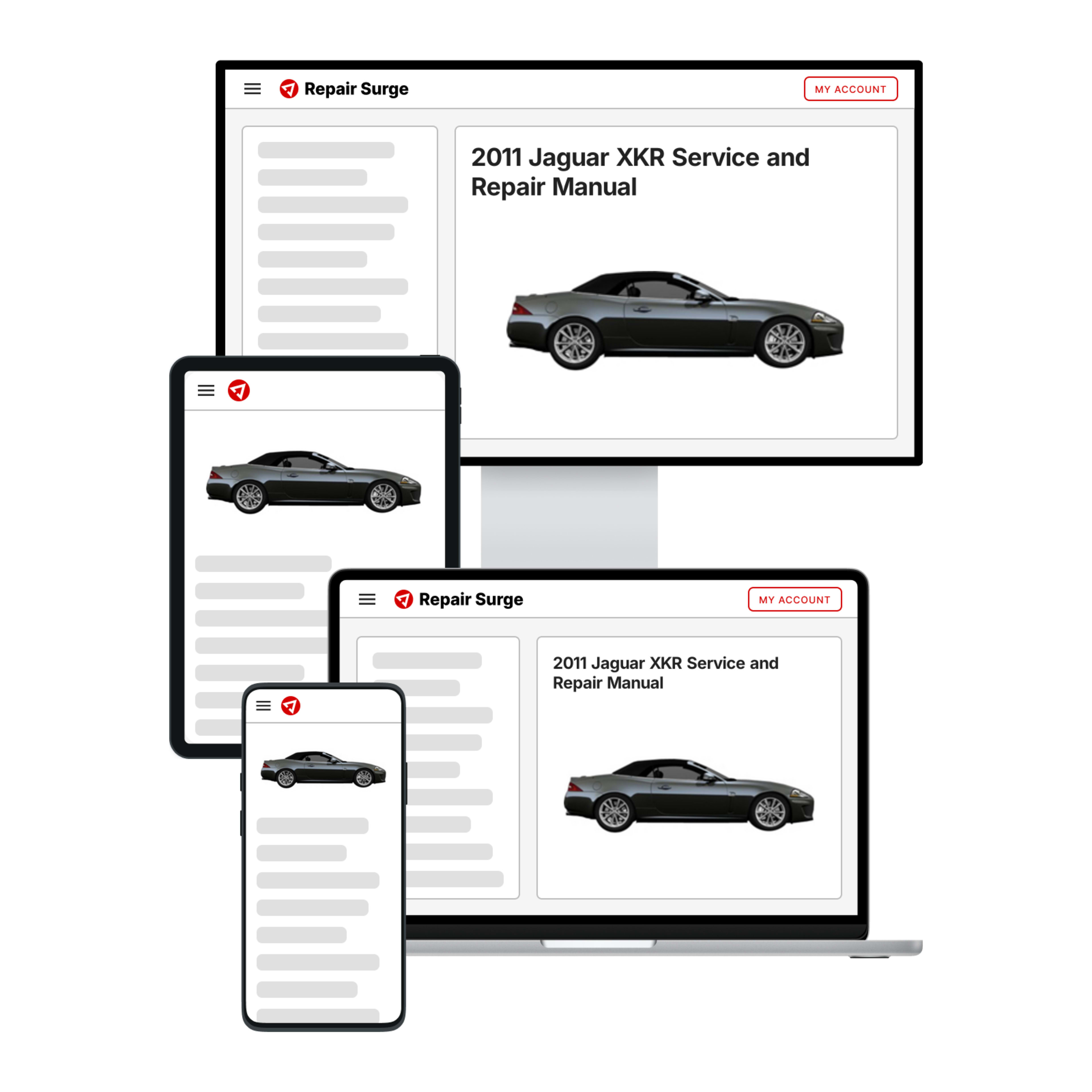 2011 Jaguar XKR service and repair manual hero image