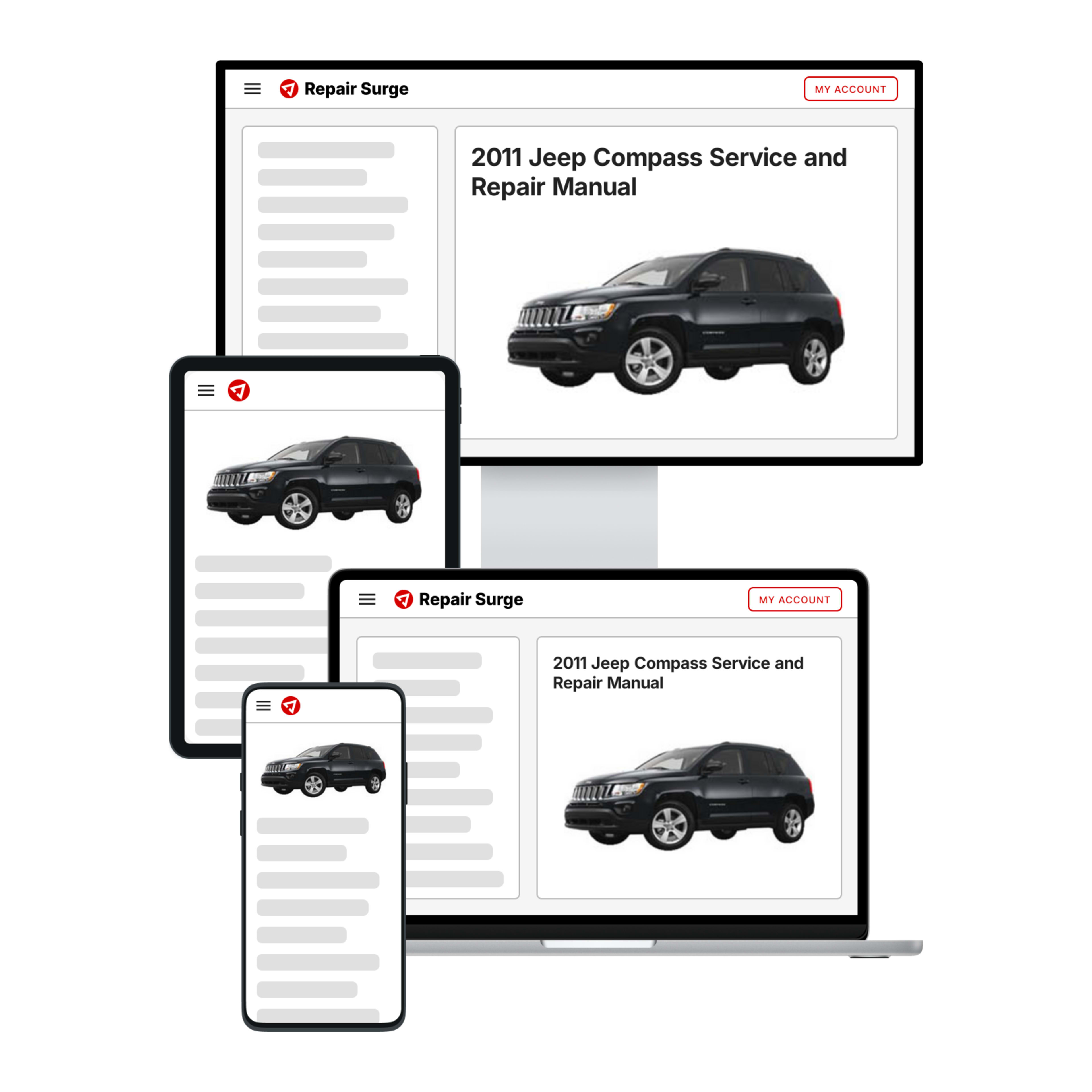 2011 Jeep Compass service and repair manual hero image