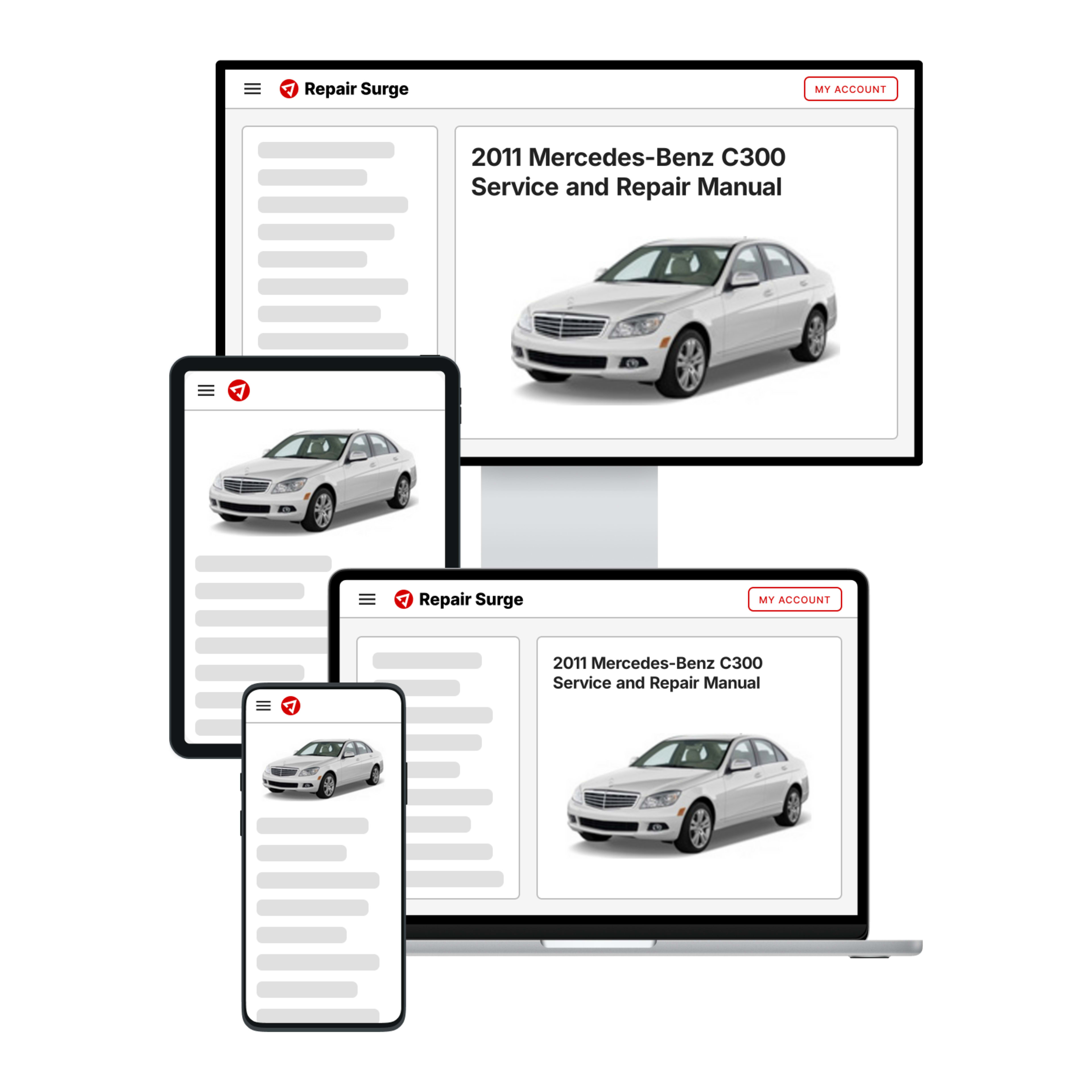 2011 Mercedes-Benz C300 service and repair manual hero image