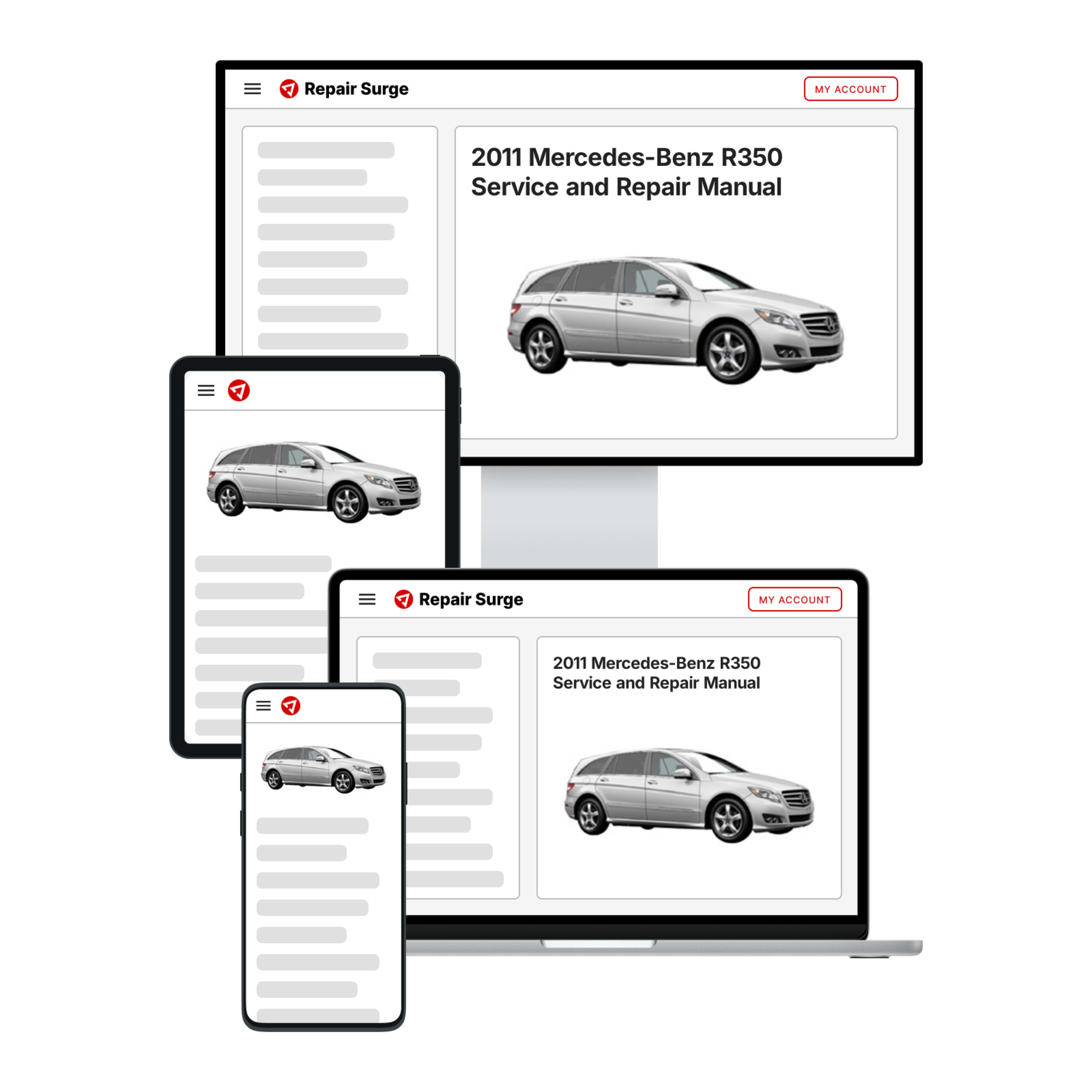 2011 Mercedes-Benz R350 service and repair manual hero image