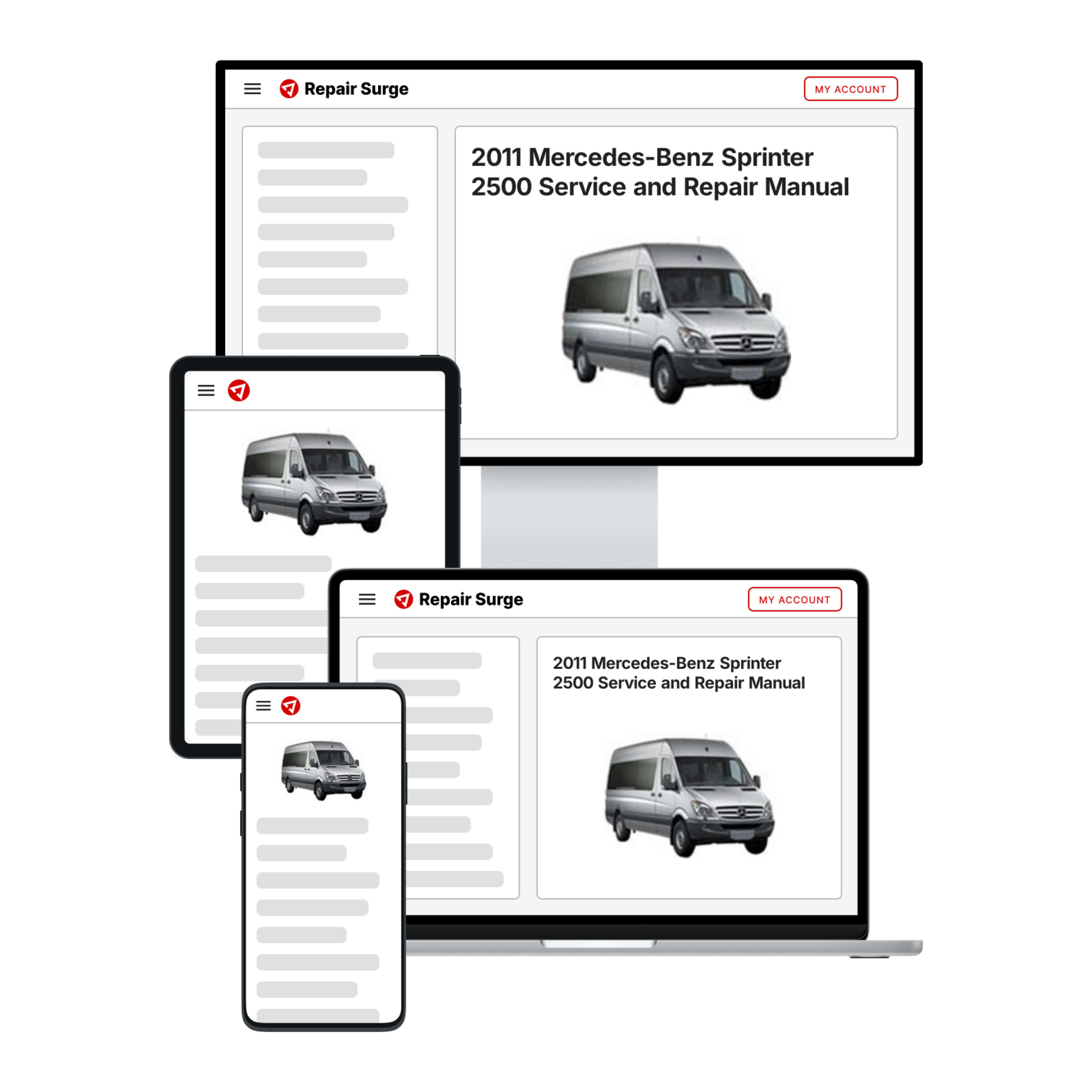 2011 Mercedes-Benz Sprinter 2500 service and repair manual hero image