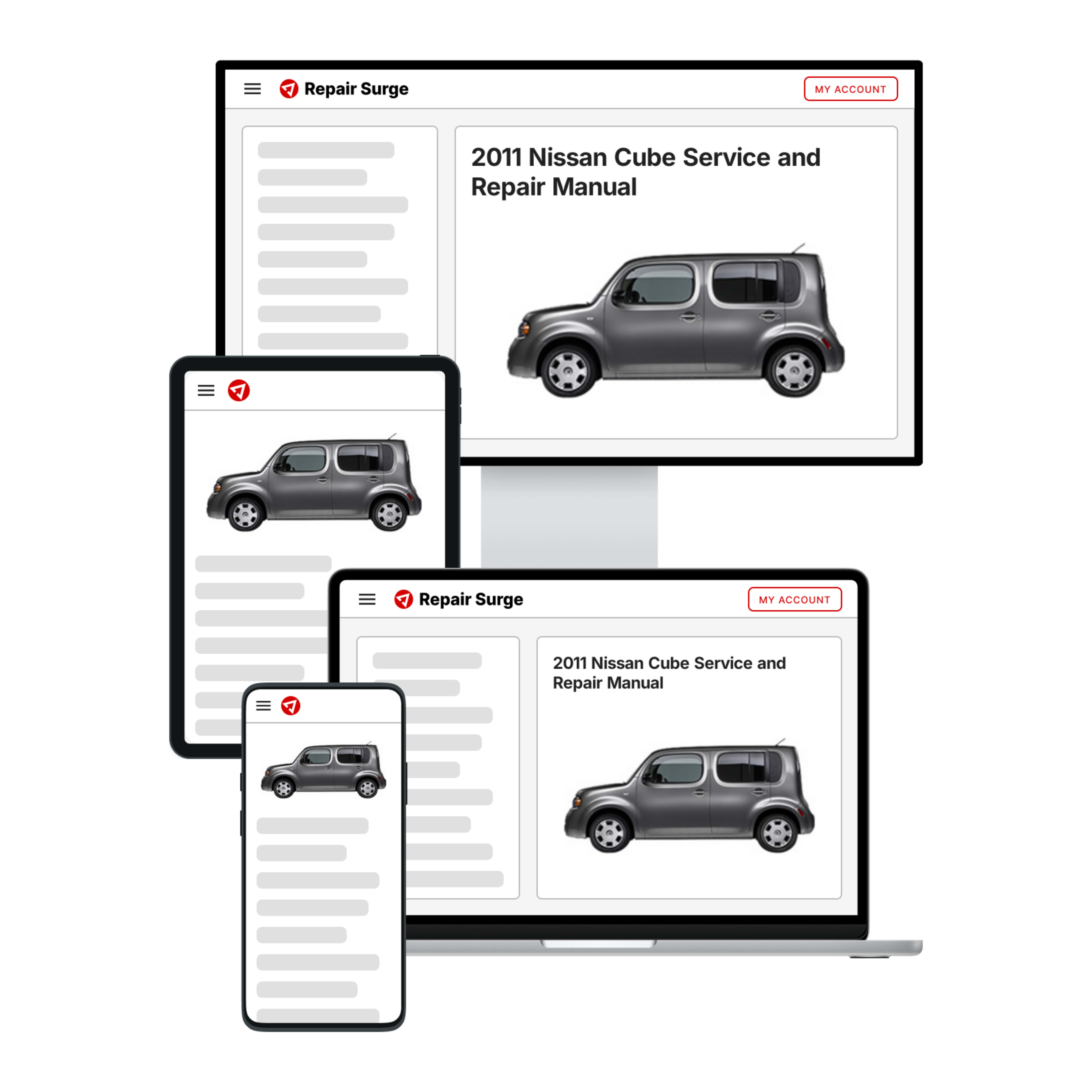 2011 Nissan Cube service and repair manual hero image