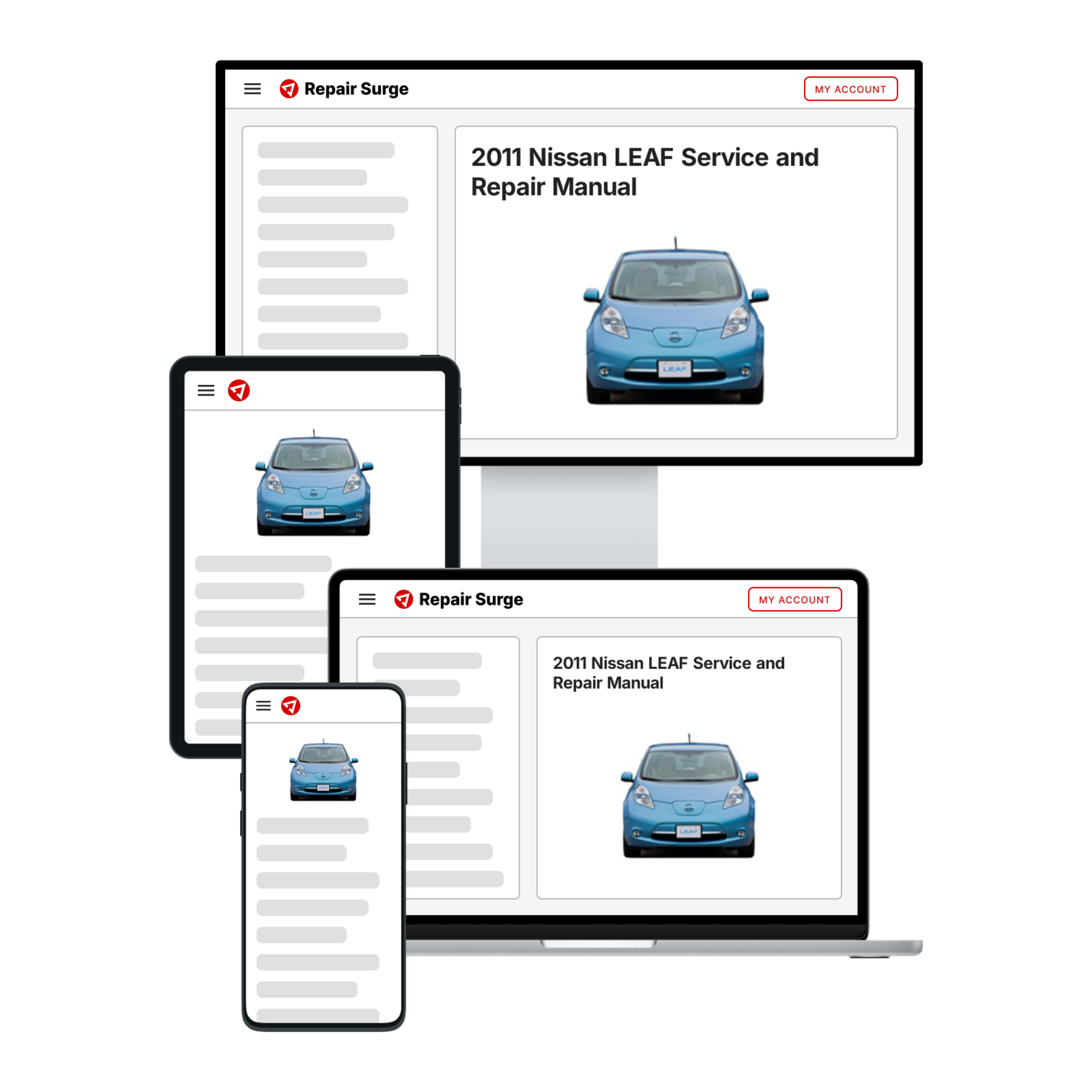 2011 Nissan LEAF service and repair manual hero image