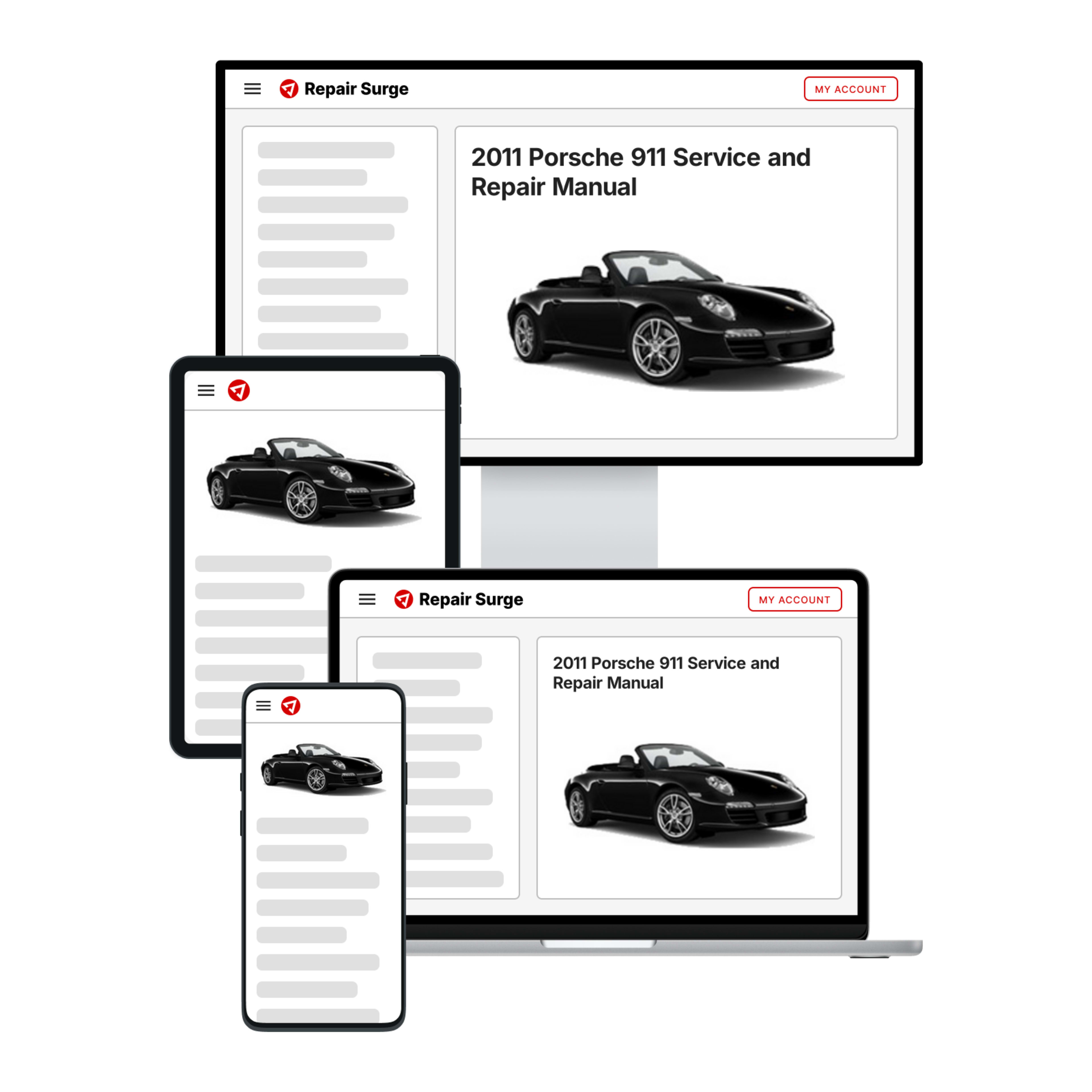 2011 Porsche 911 service and repair manual hero image