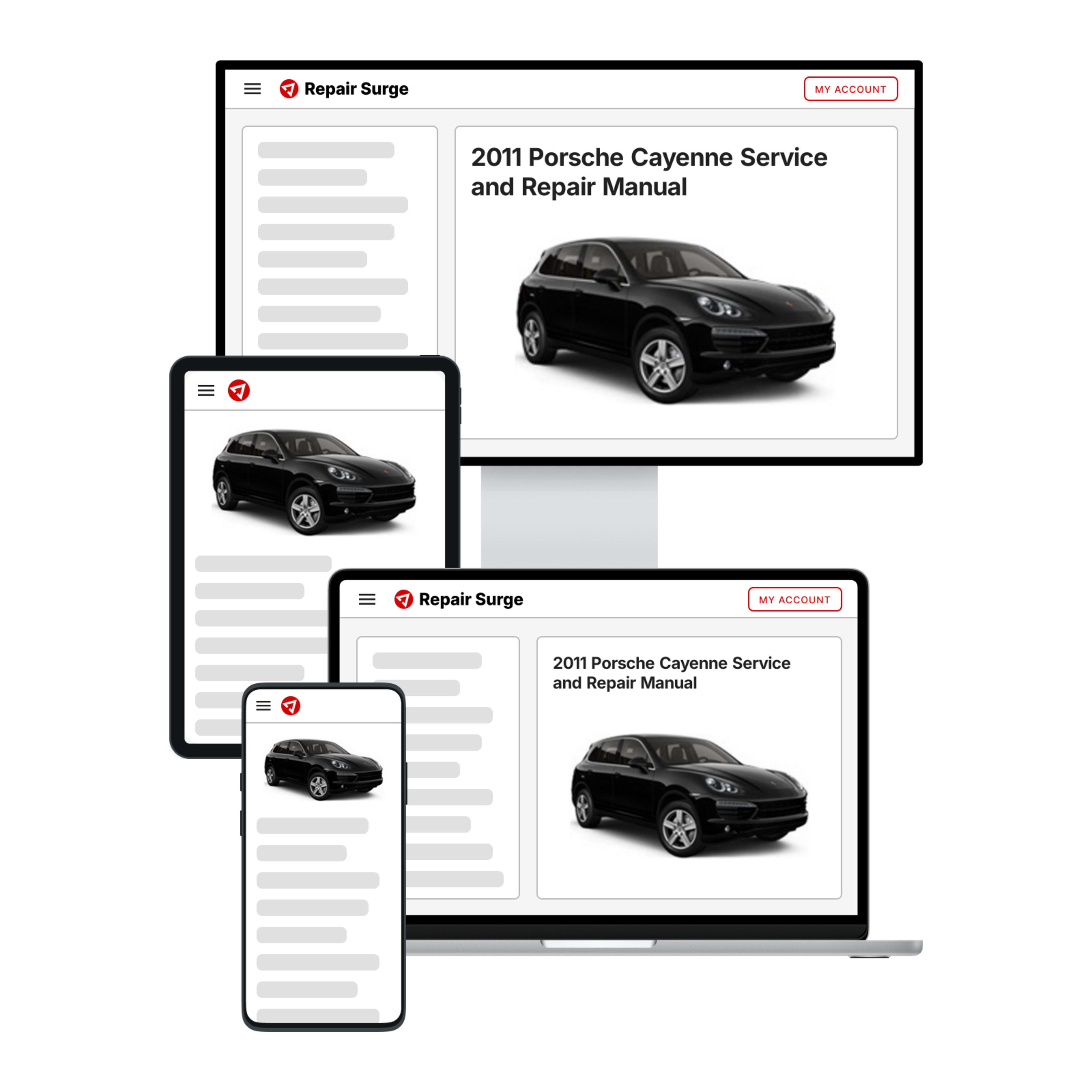 2011 Porsche Cayenne service and repair manual hero image