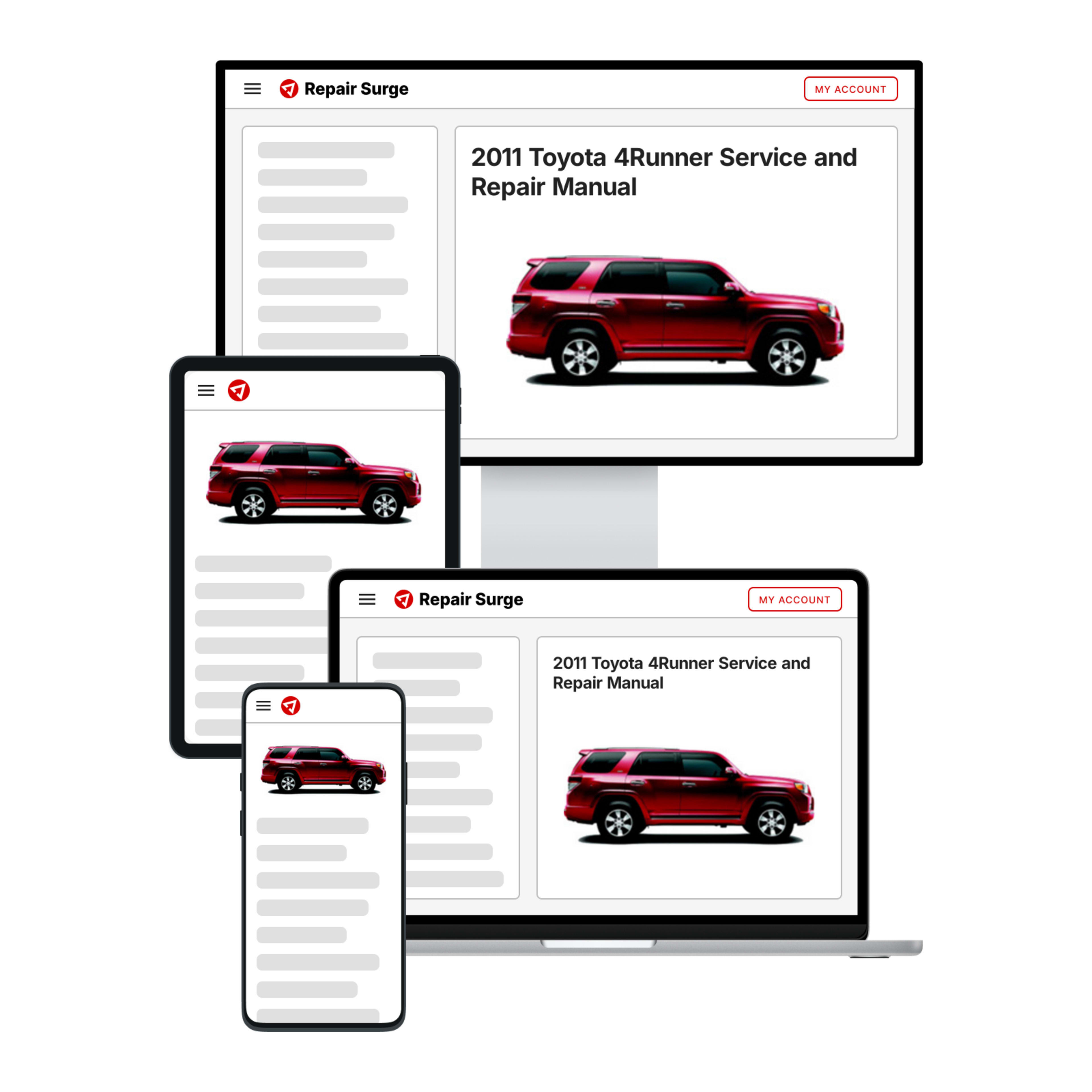 2011 Toyota 4Runner service and repair manual hero image