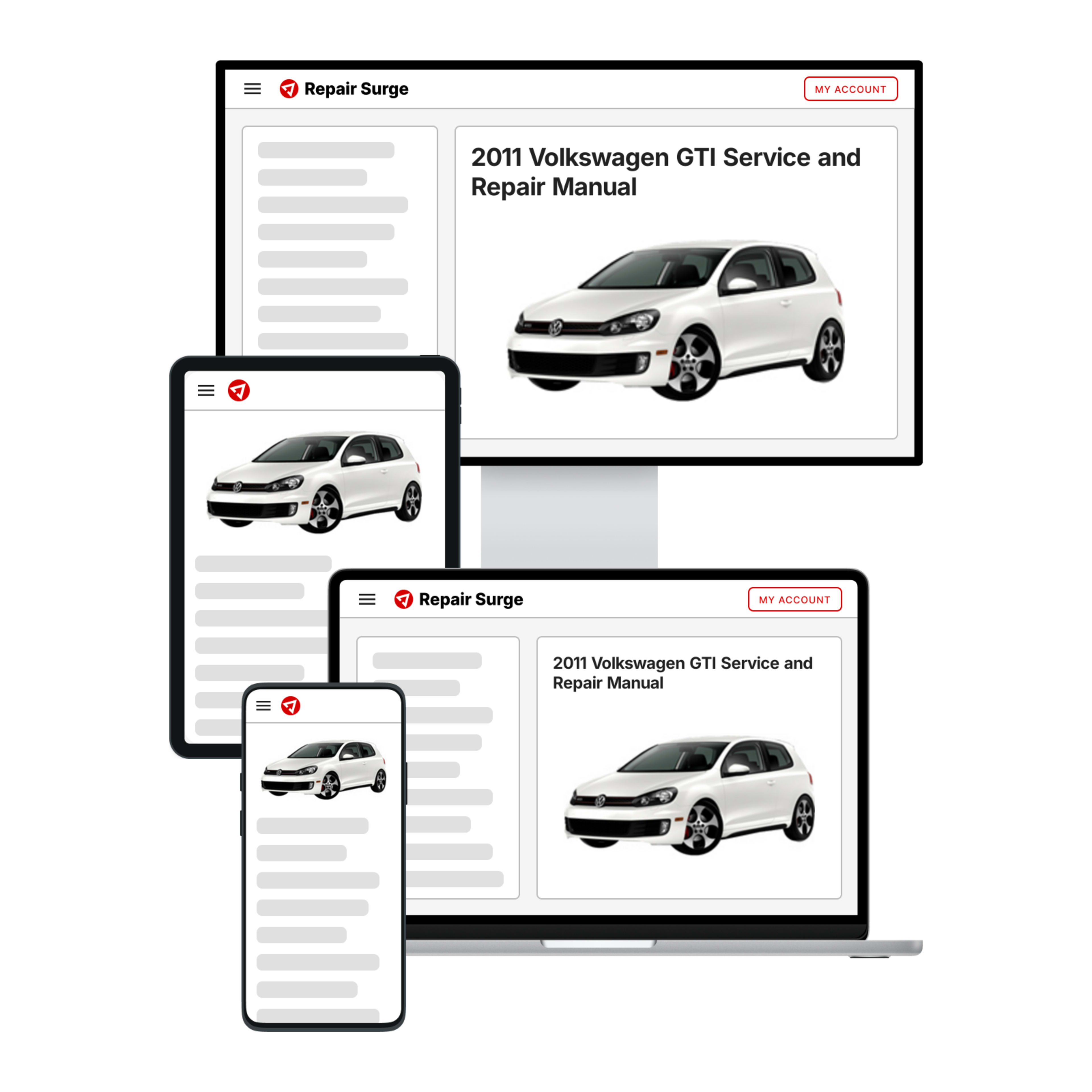 2011 Volkswagen GTI service and repair manual hero image
