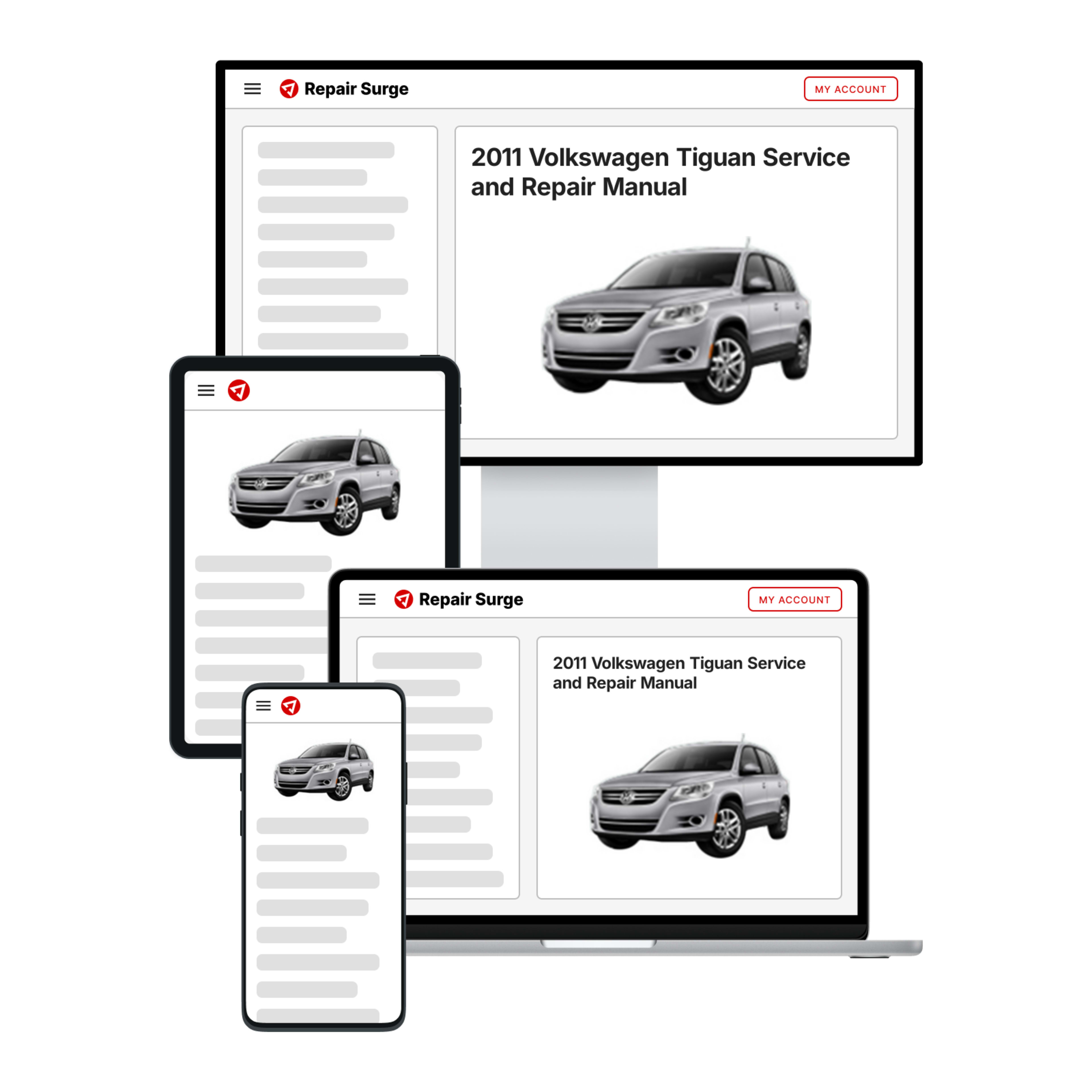 2011 Volkswagen Tiguan service and repair manual hero image
