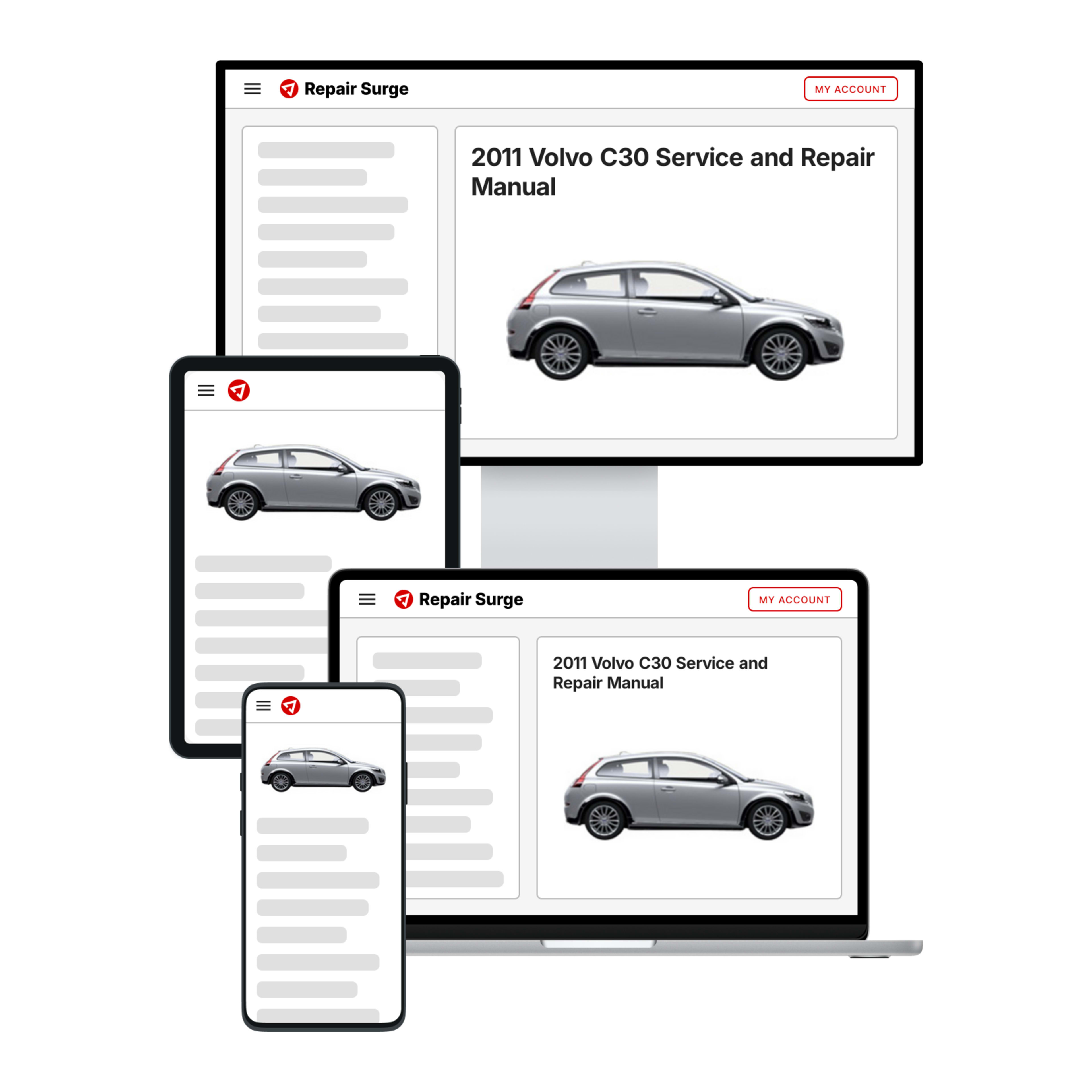 2011 Volvo C30 service and repair manual hero image