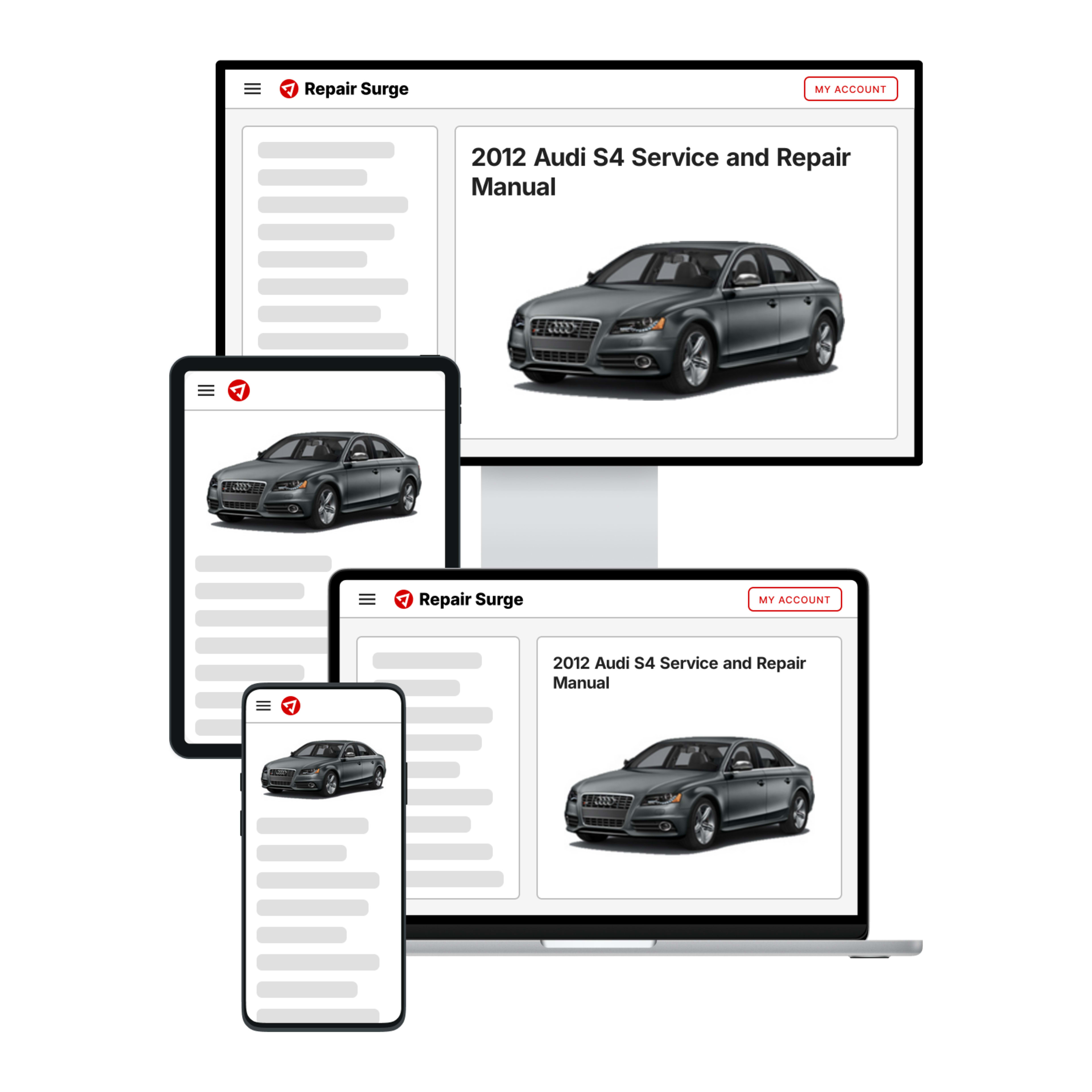 2012 Audi S4 service and repair manual hero image