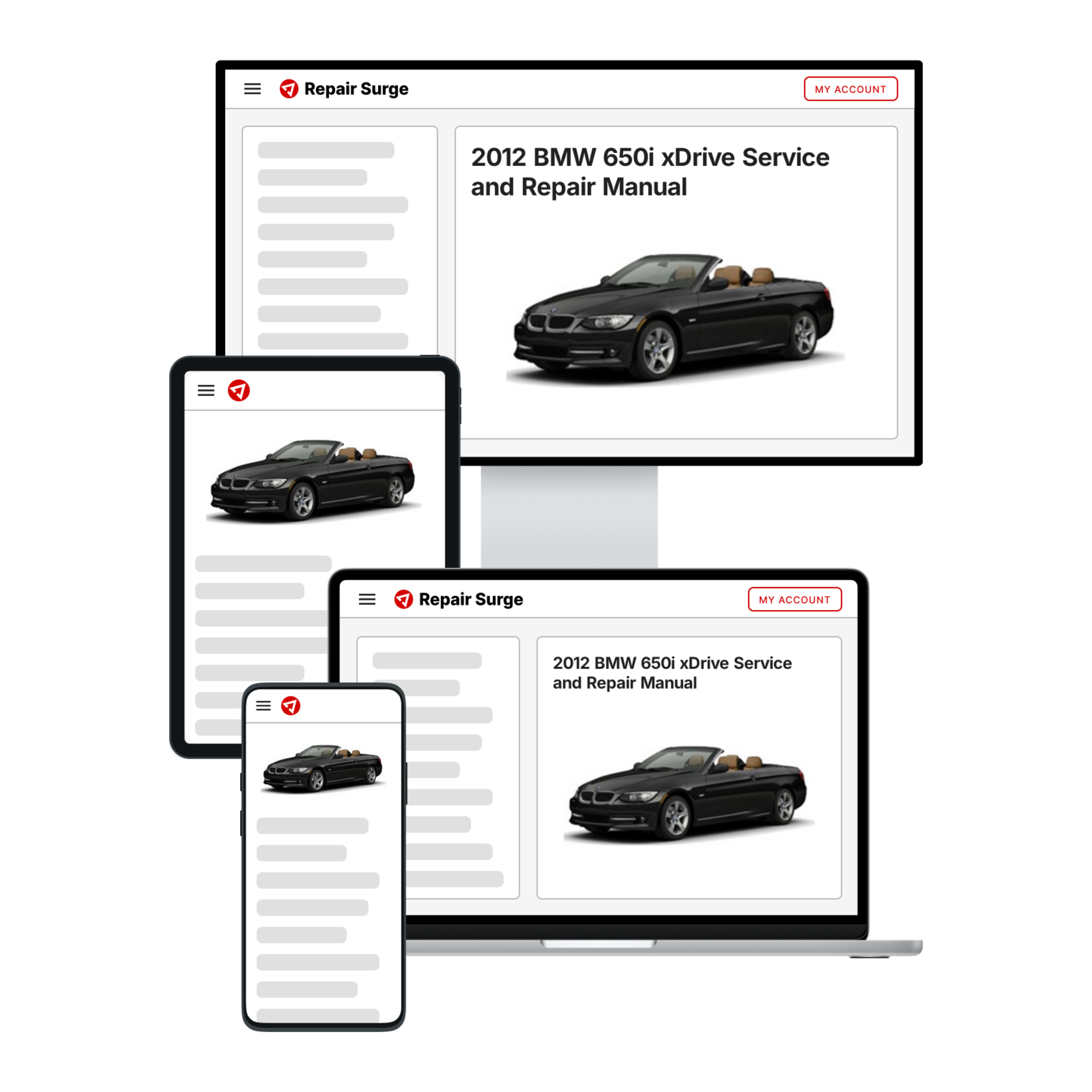 2012 BMW 650i xDrive service and repair manual hero image