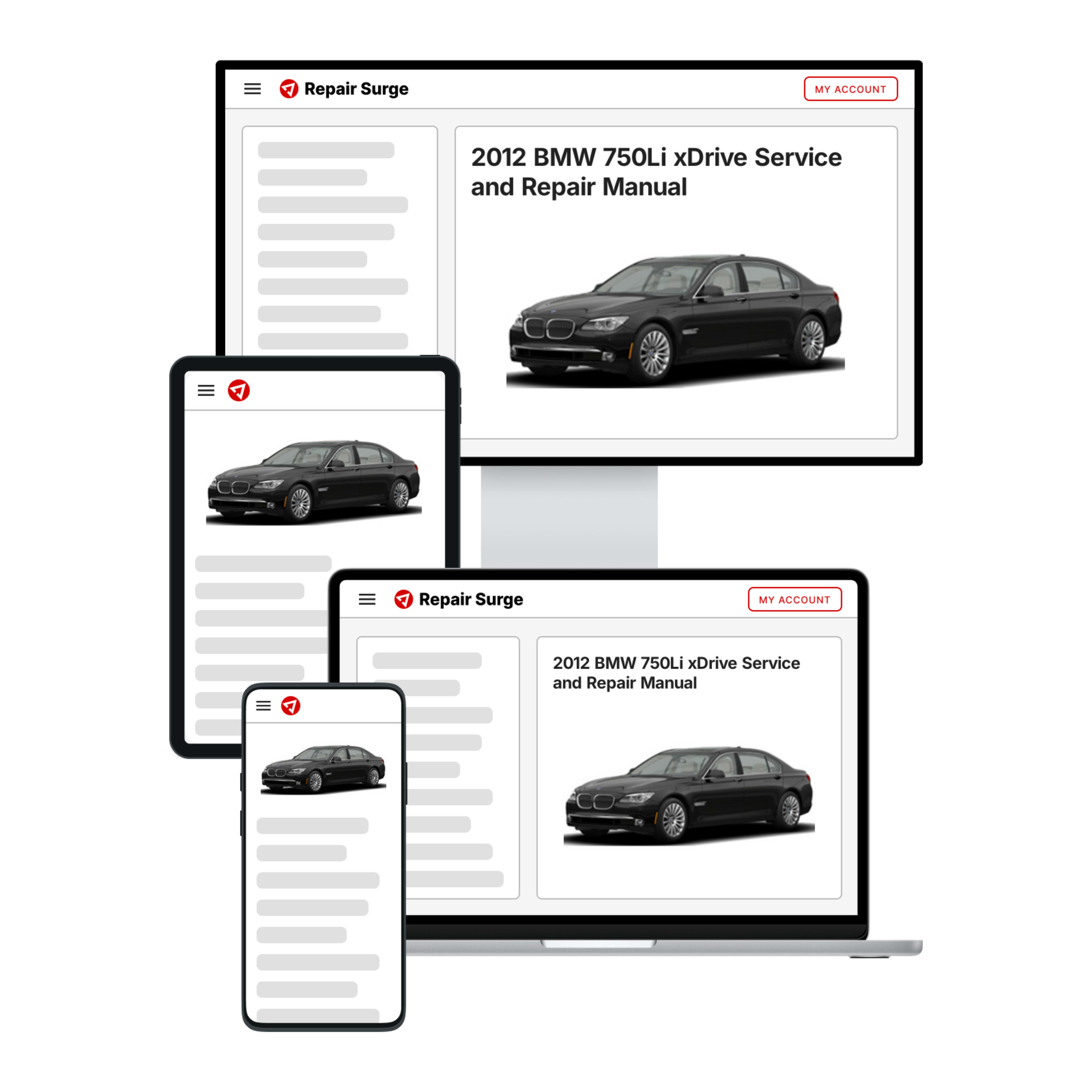 2012 BMW 750Li xDrive service and repair manual hero image