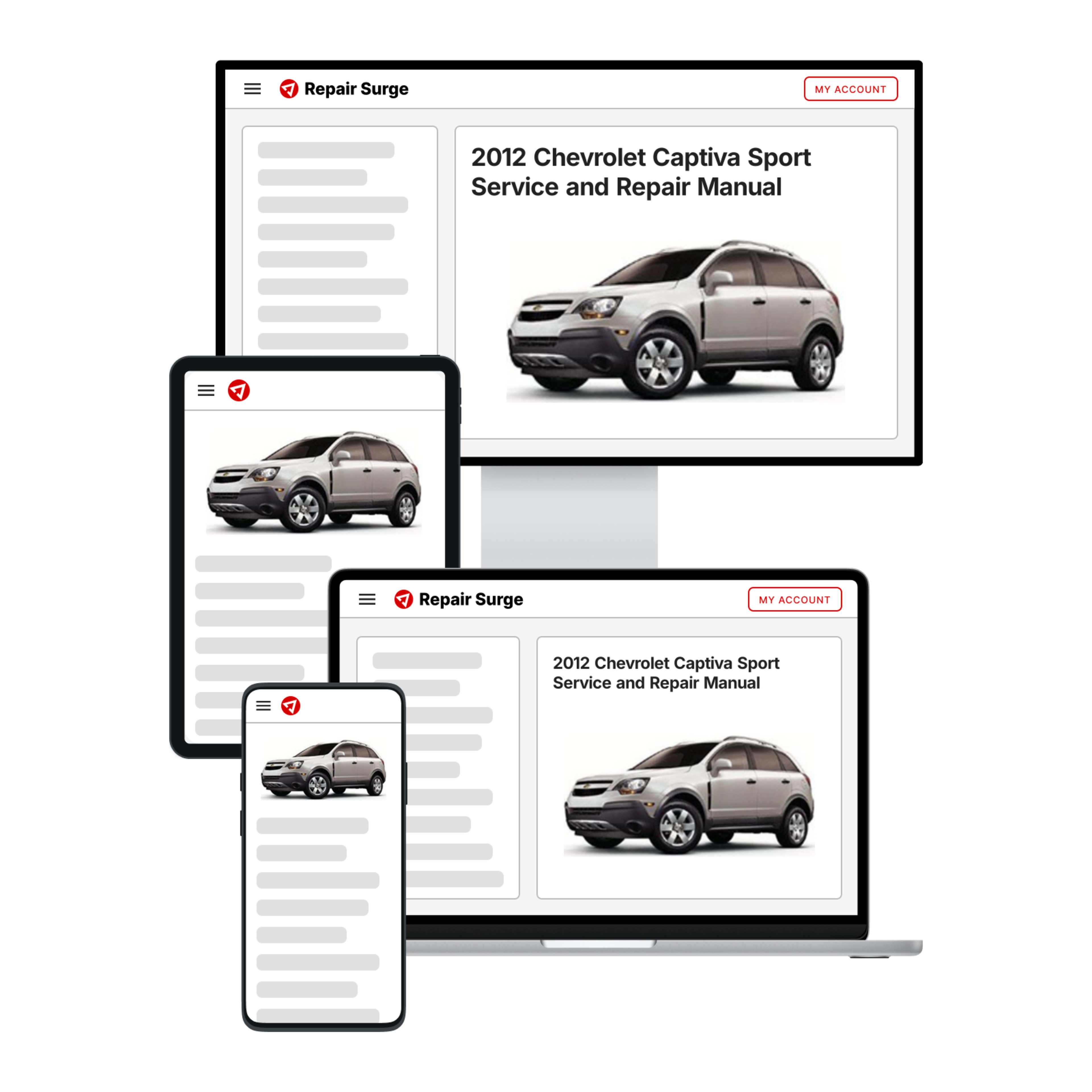 2012 Chevrolet Captiva Sport service and repair manual hero image