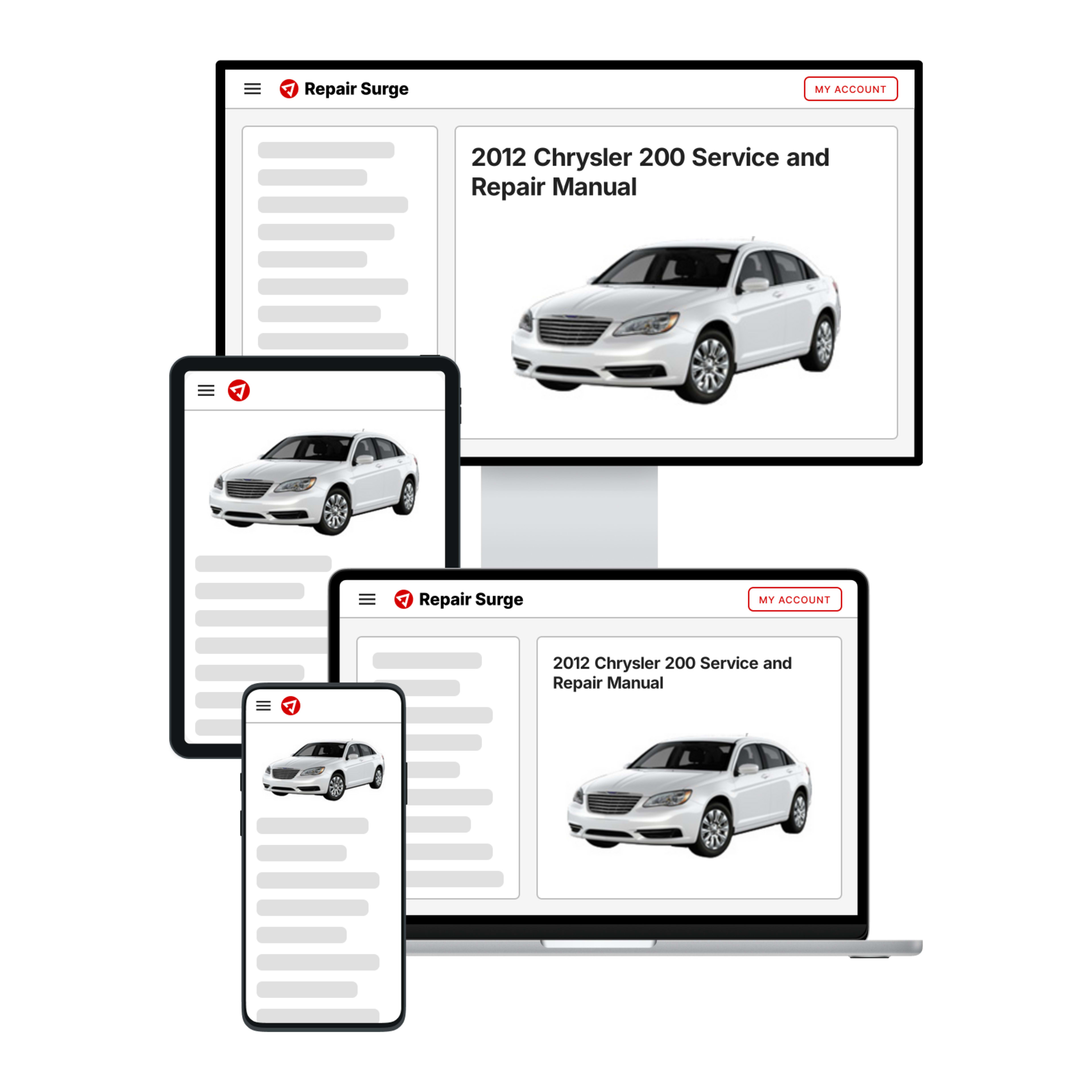 2012 Chrysler 200 service and repair manual hero image