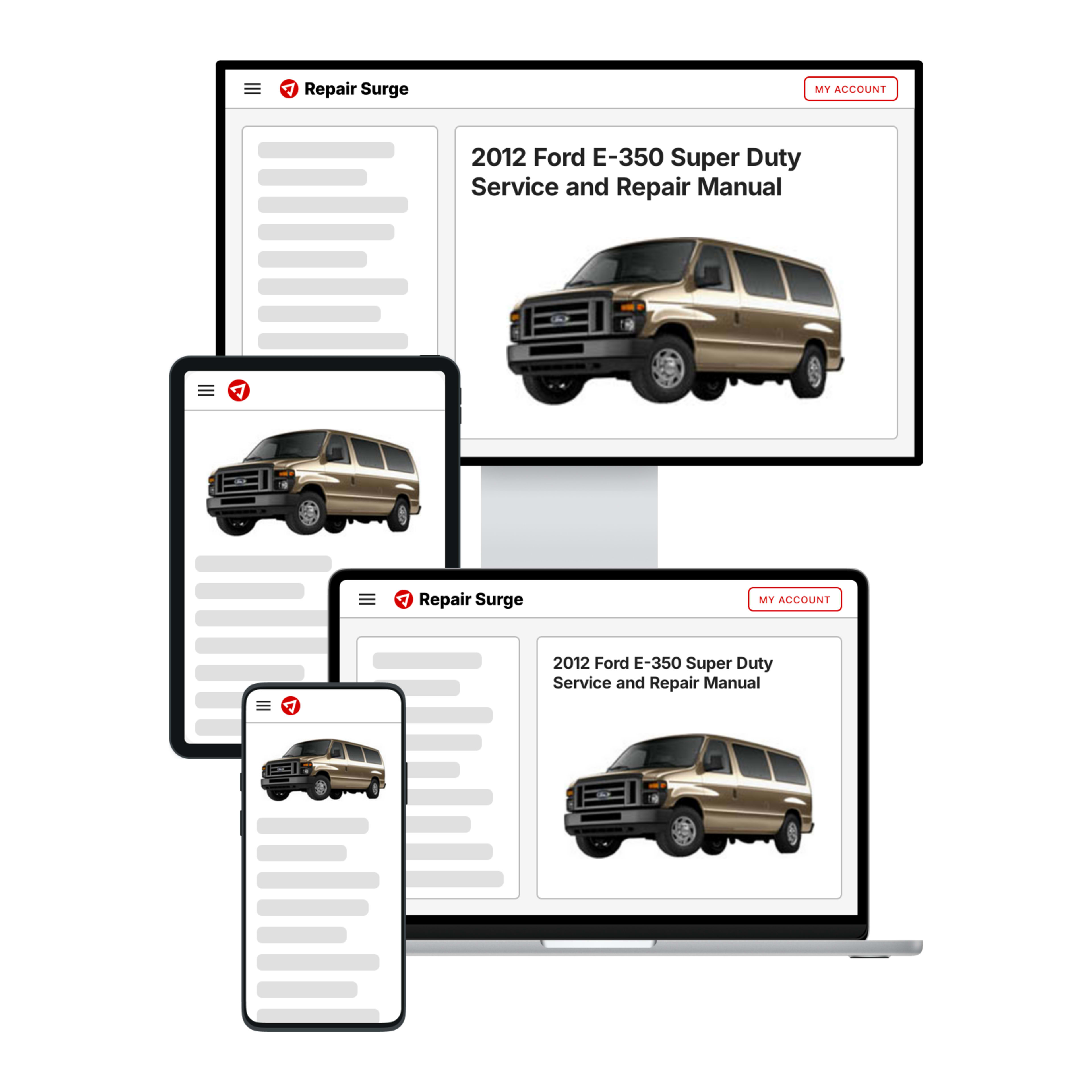 2012 Ford E-350 Super Duty service and repair manual hero image