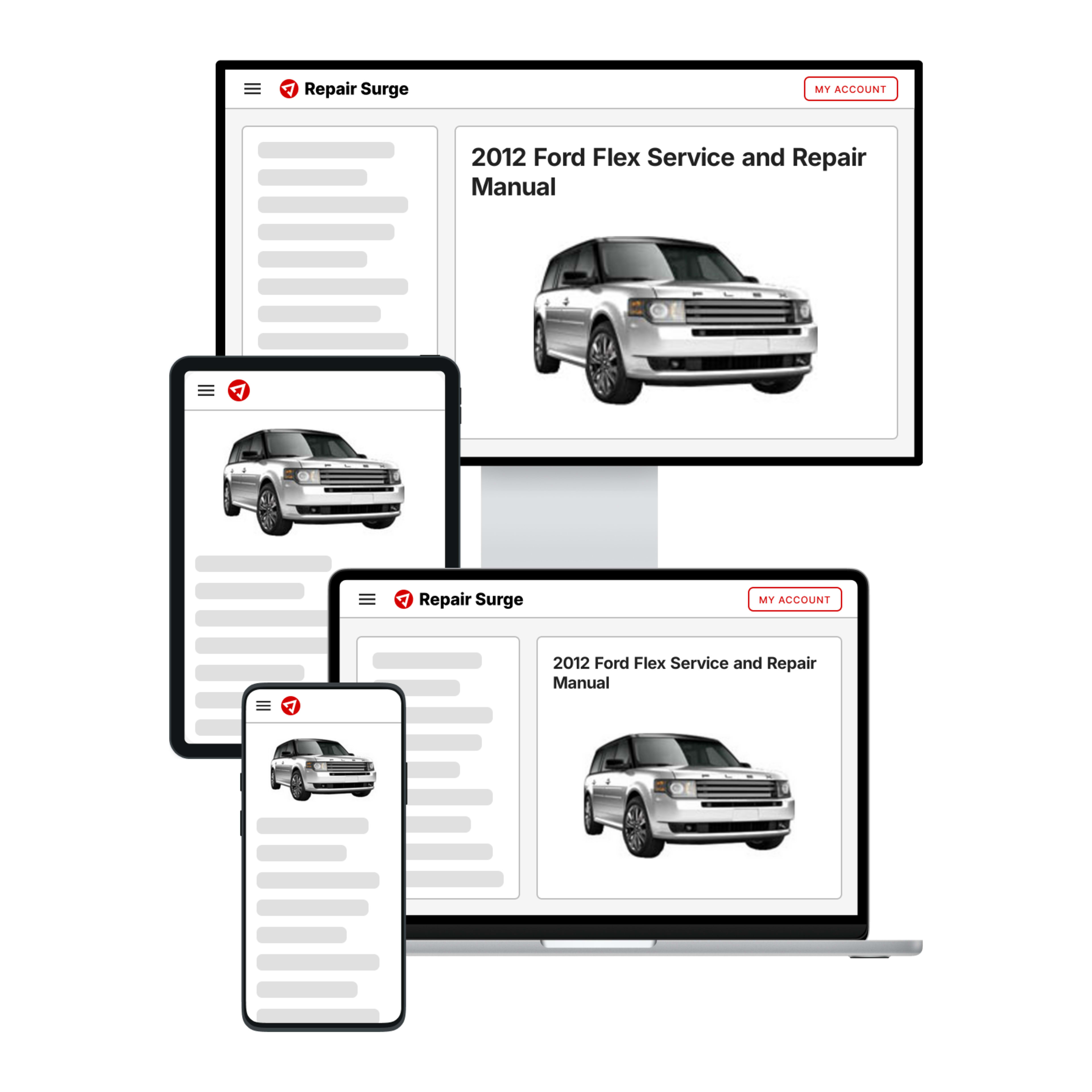 2012 Ford Flex service and repair manual hero image