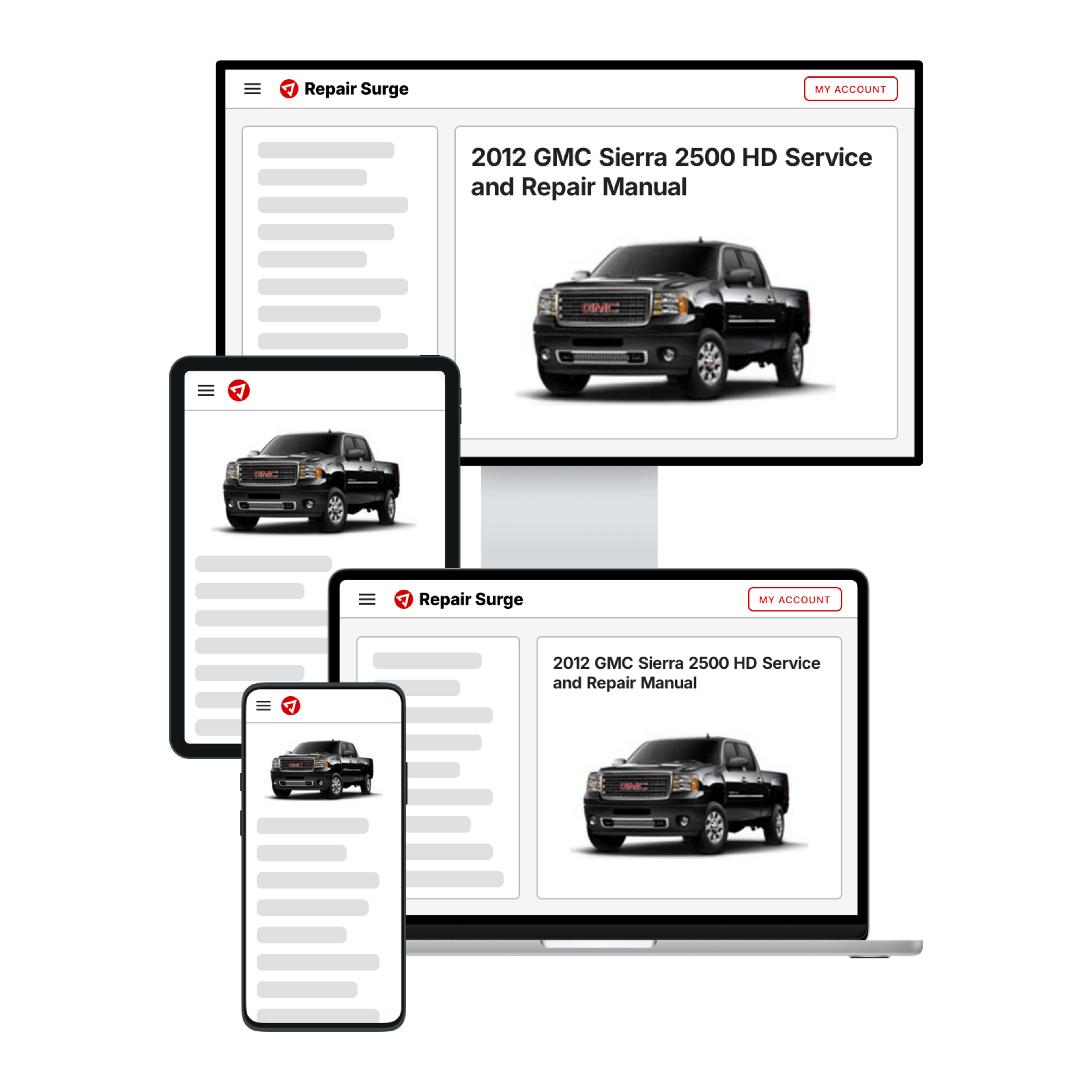 2012 GMC Sierra 2500 HD service and repair manual hero image