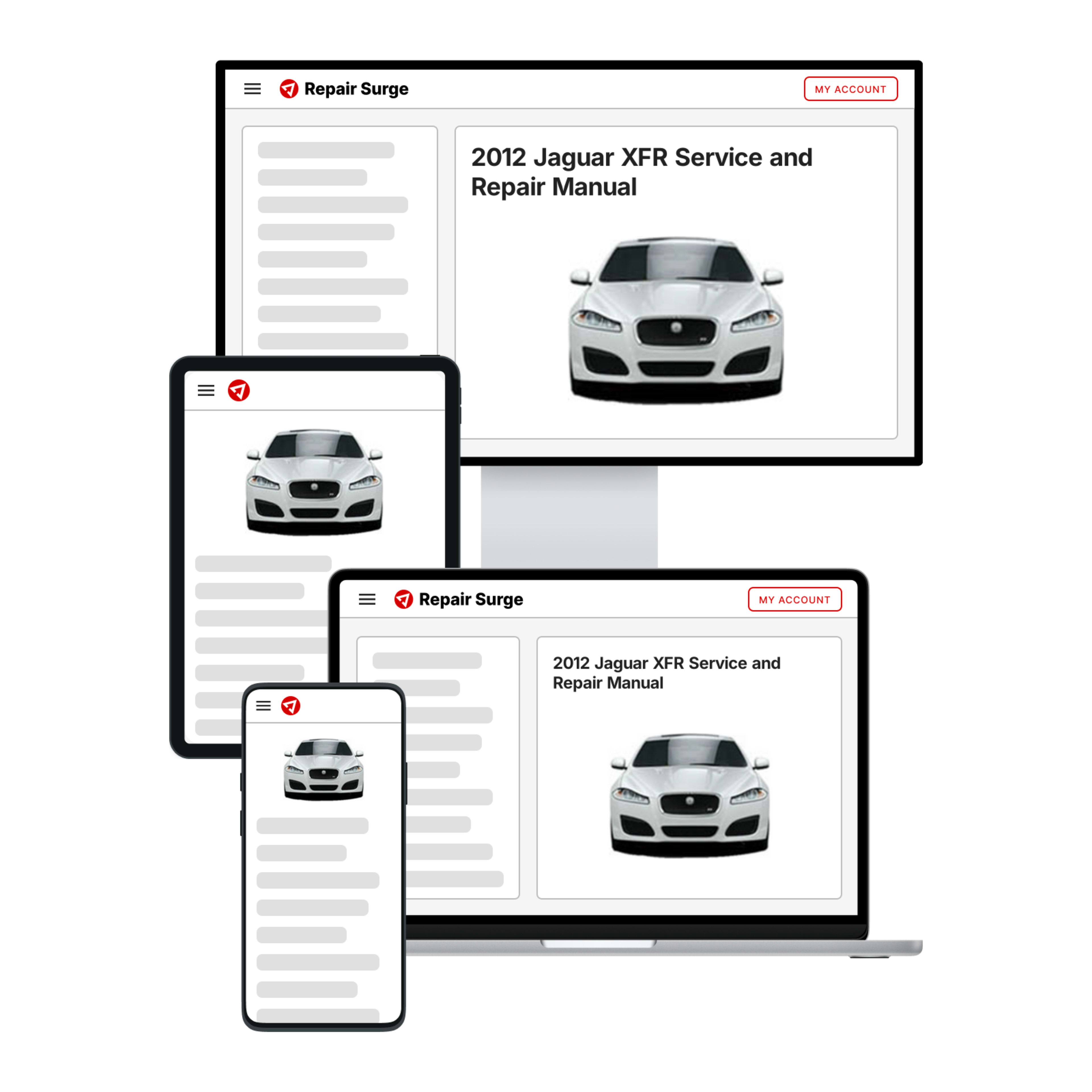 2012 Jaguar XFR service and repair manual hero image