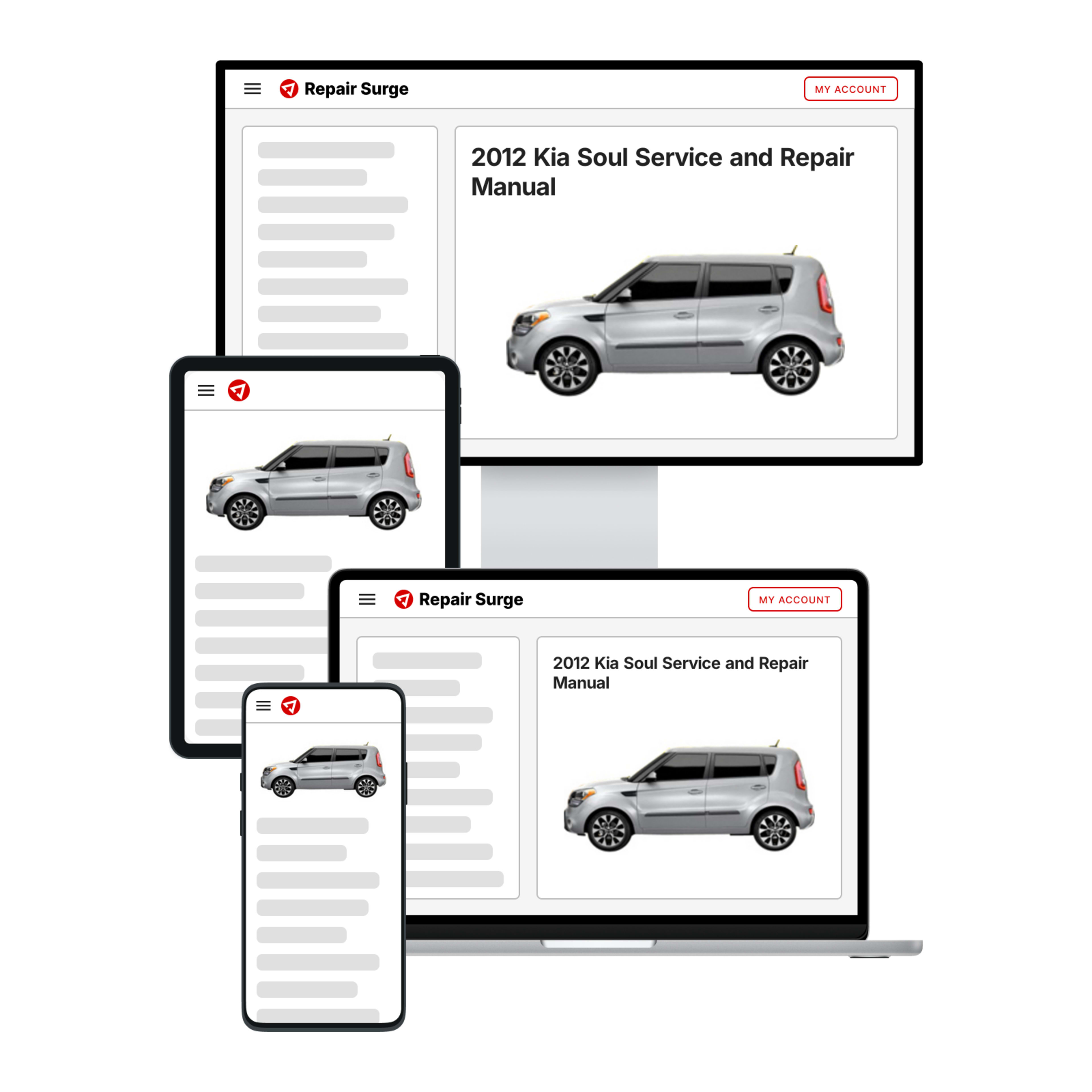 2012 Kia Soul service and repair manual hero image