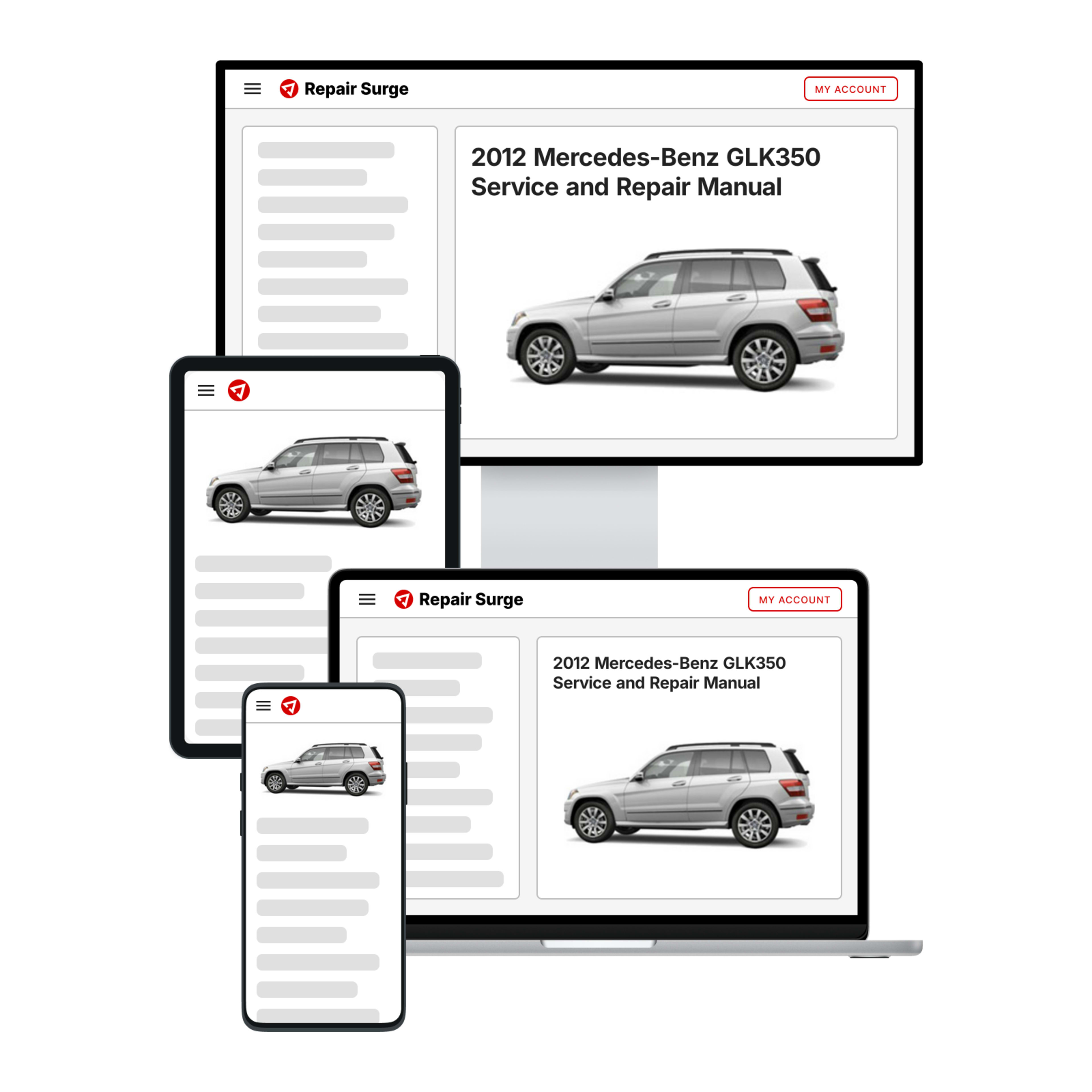 2012 Mercedes-Benz GLK350 service and repair manual hero image