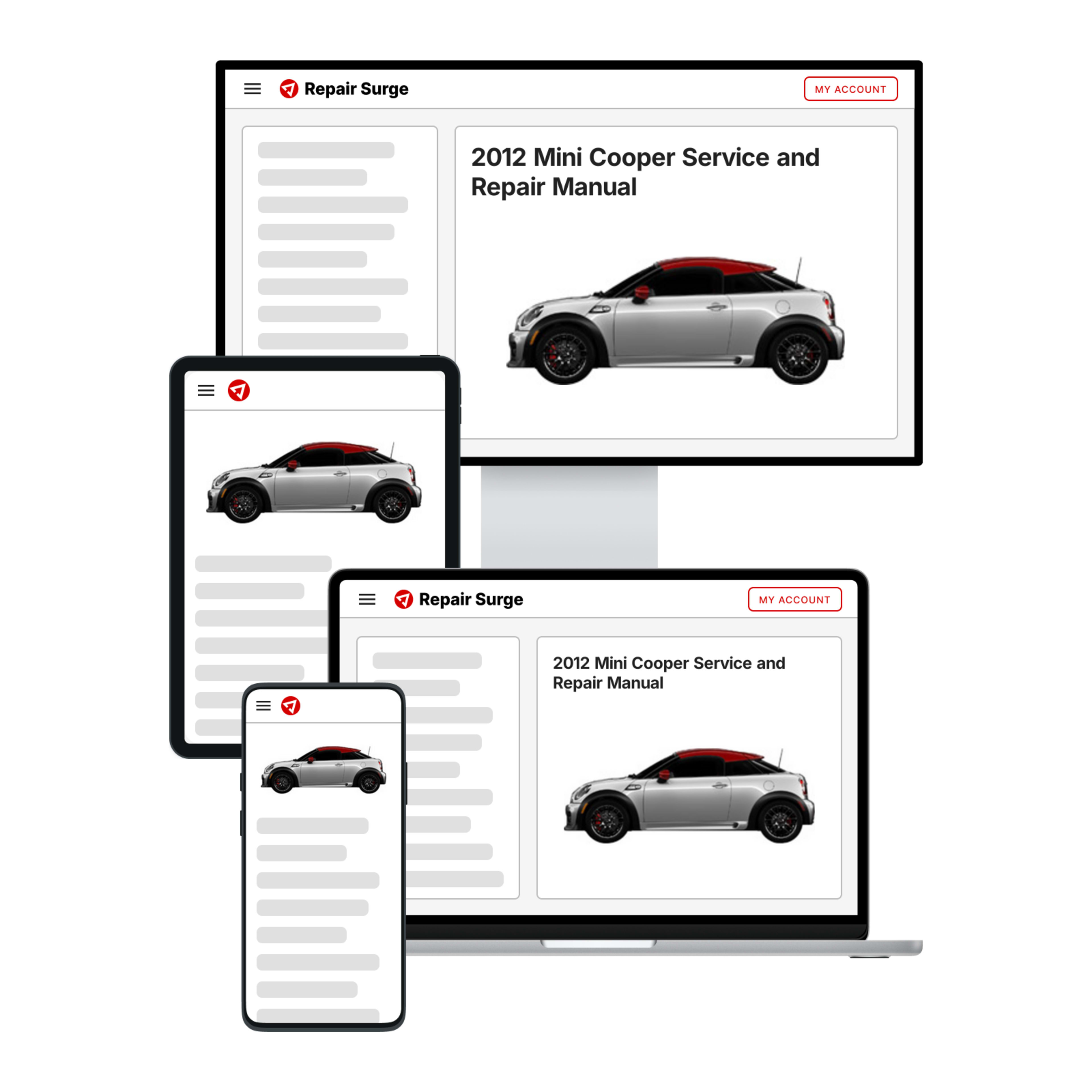 2012 Mini Cooper service and repair manual hero image