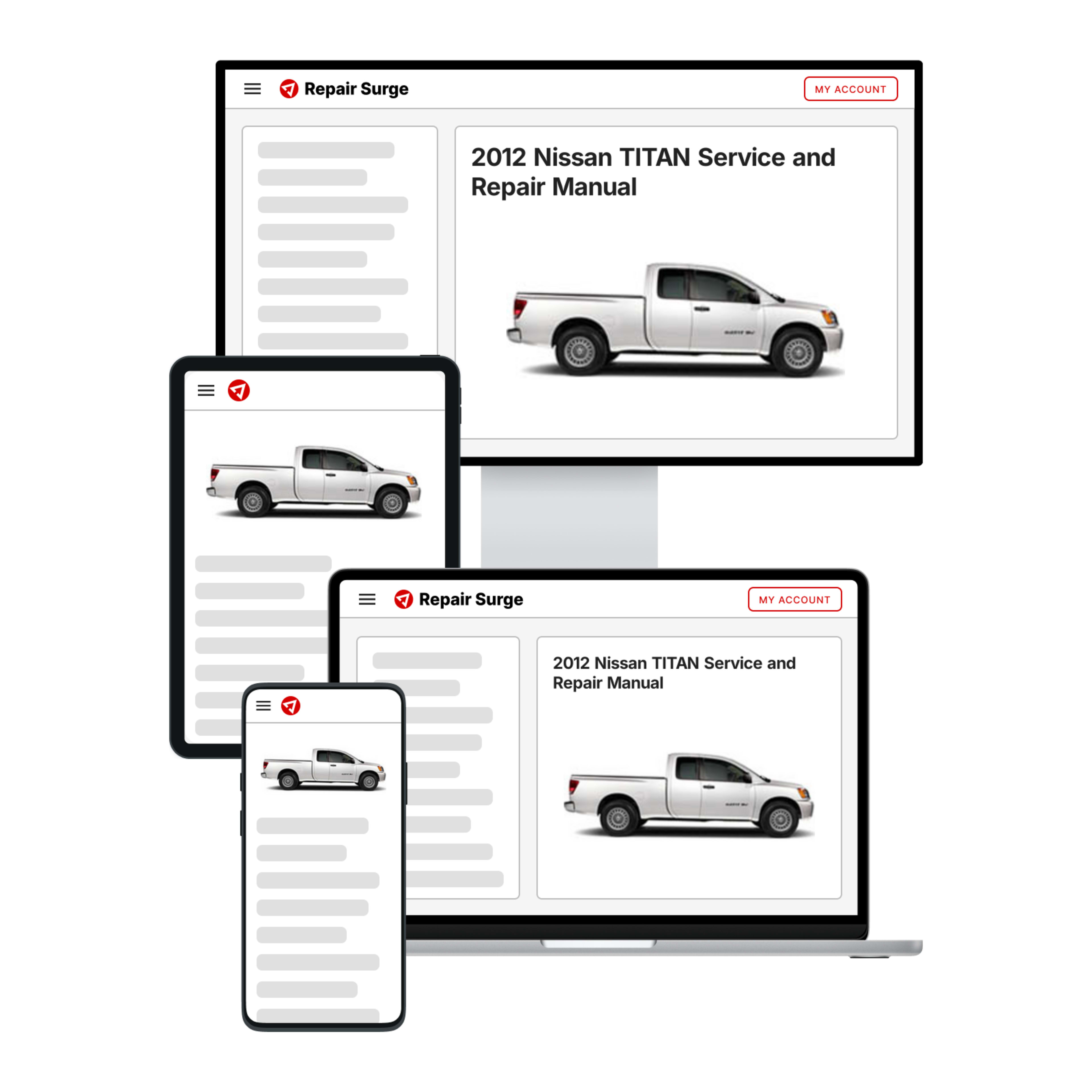 2012 Nissan TITAN service and repair manual hero image