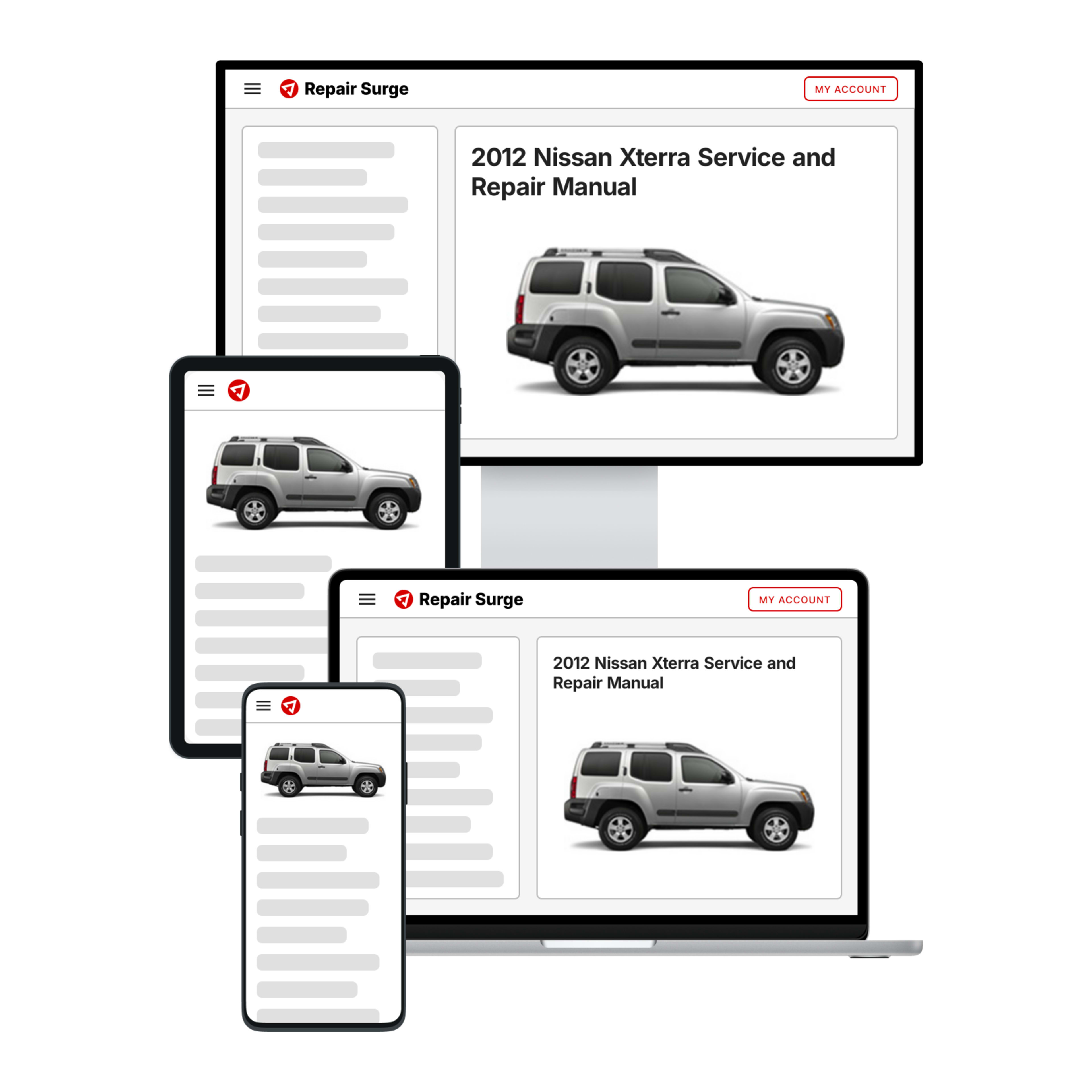 2012 Nissan Xterra service and repair manual hero image