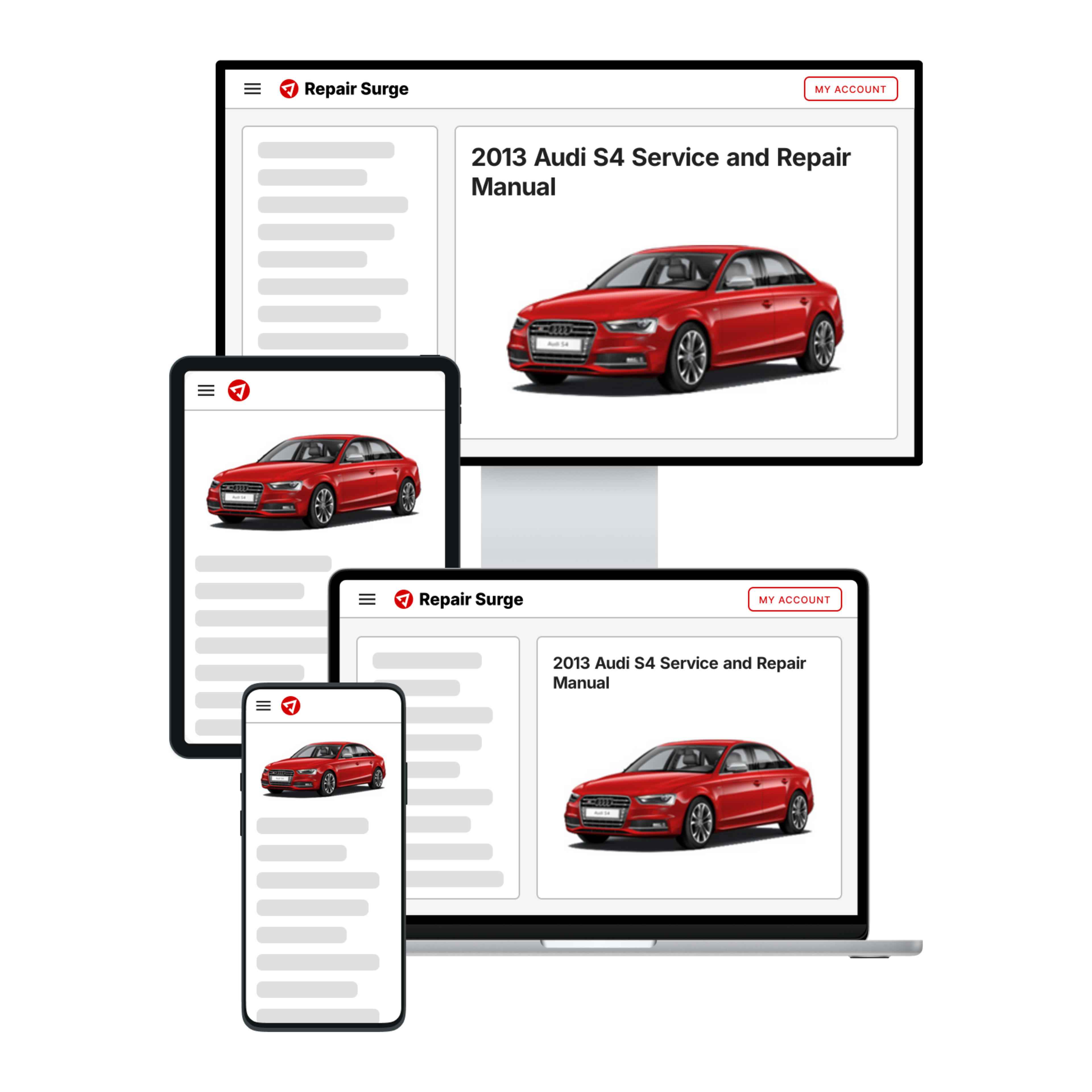 2013 Audi S4 service and repair manual hero image